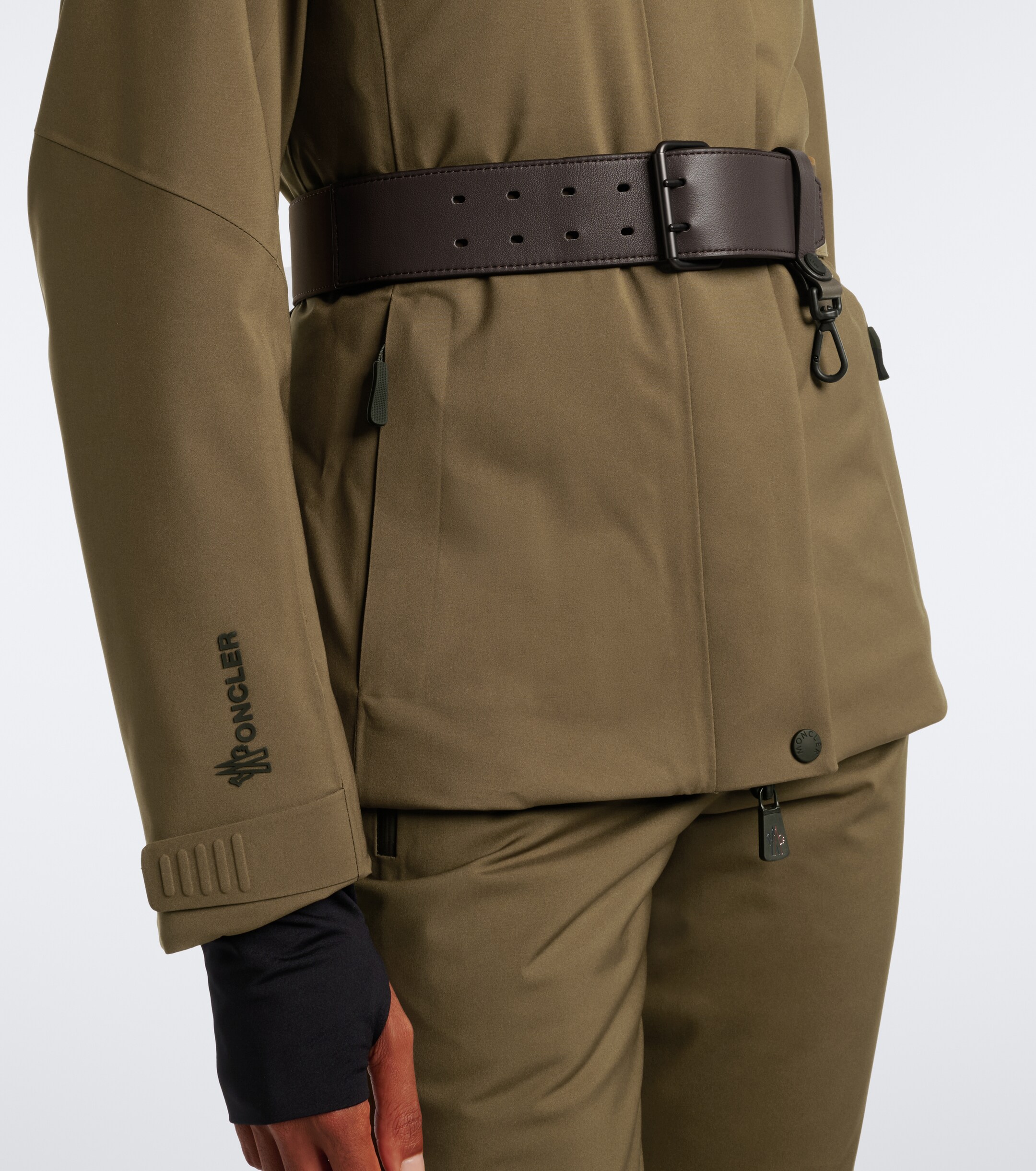 MONCLER GRENOBLE Moncler Grenoble Vizelles belted ski jacket