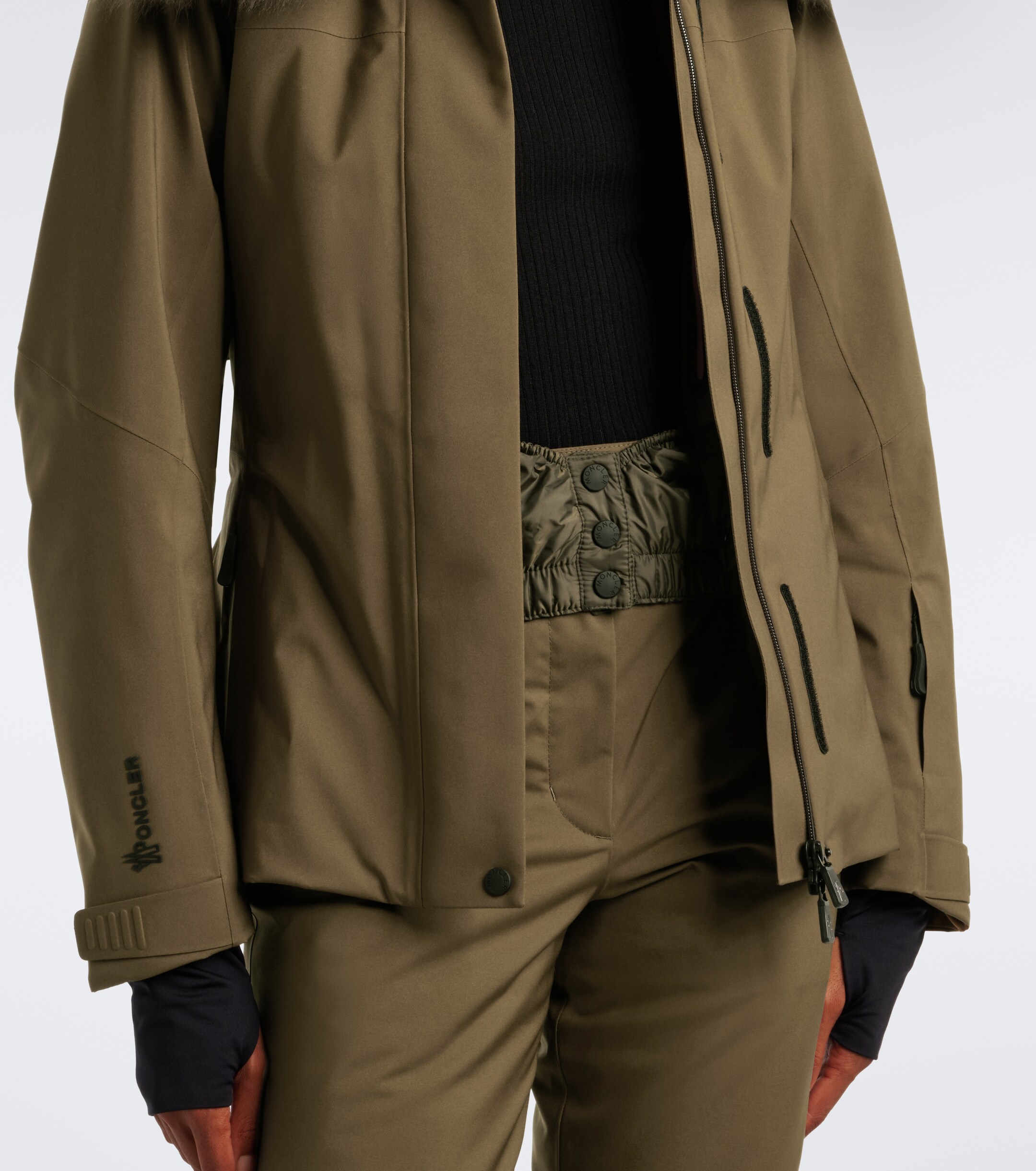 MONCLER GRENOBLE Moncler Grenoble Vizelles belted ski jacket