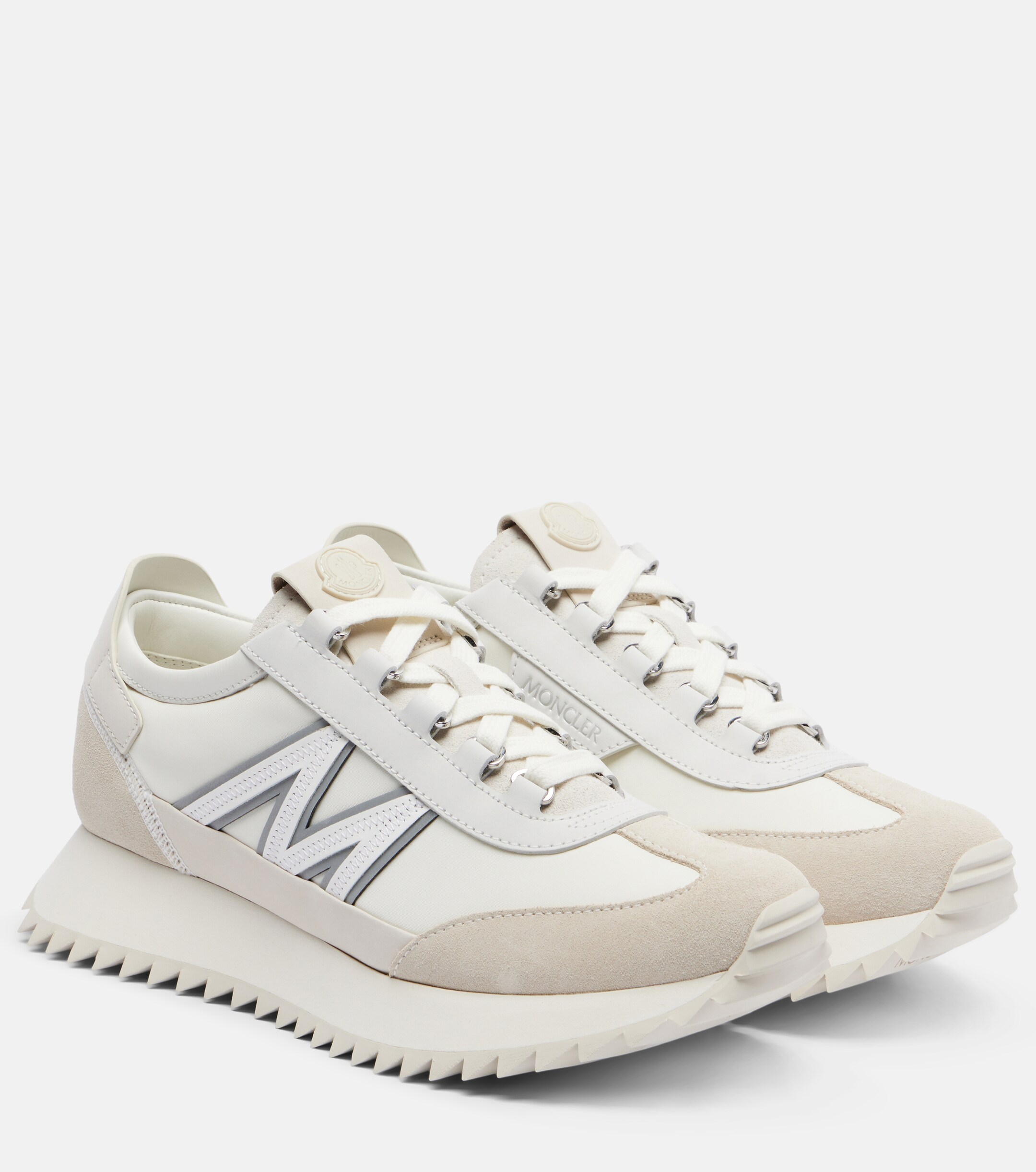 Moncler Moncler Pacey2 suede-trimmed sneakers