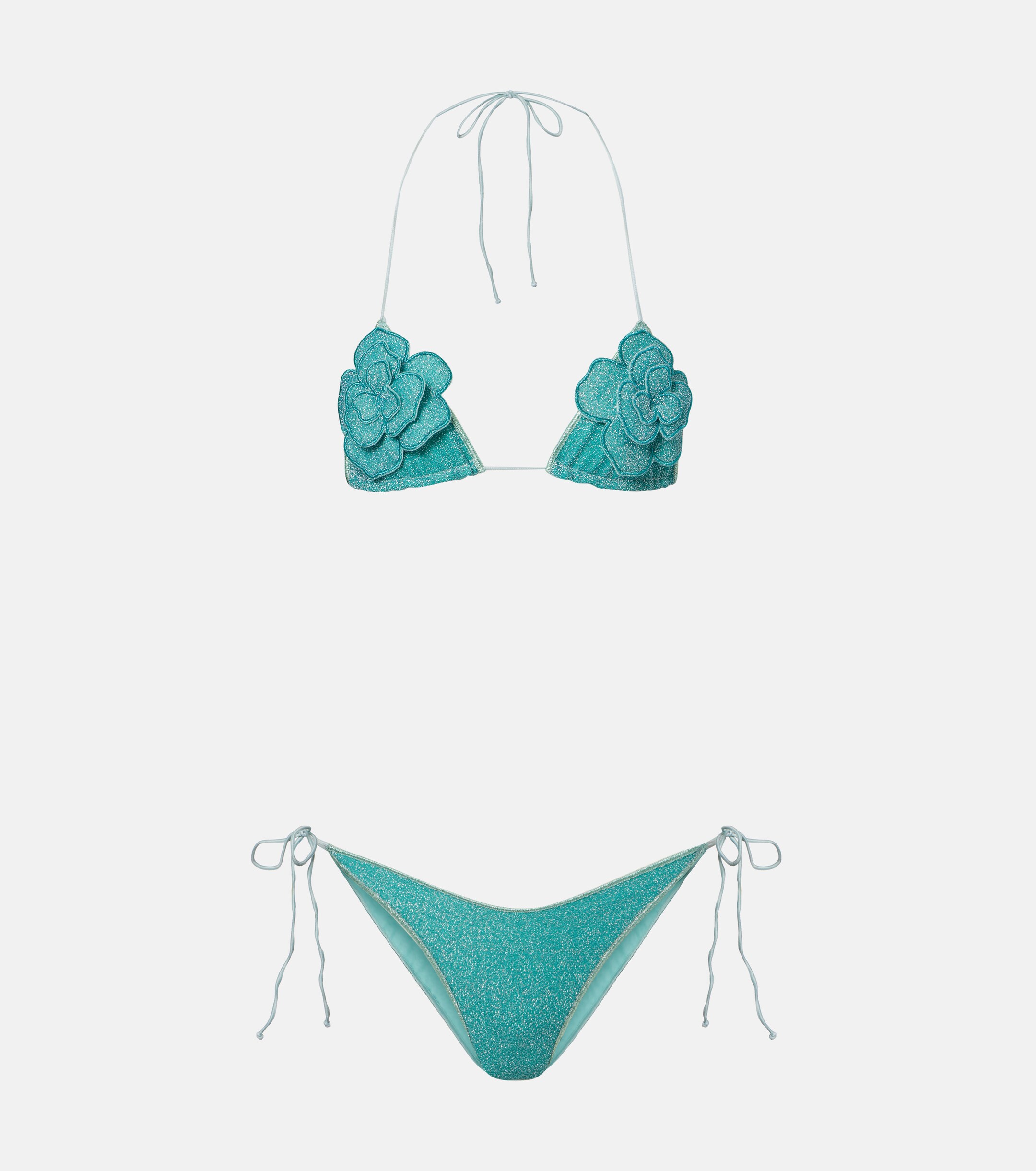 Oséree Oséree Lumière floral-appliqué bikini