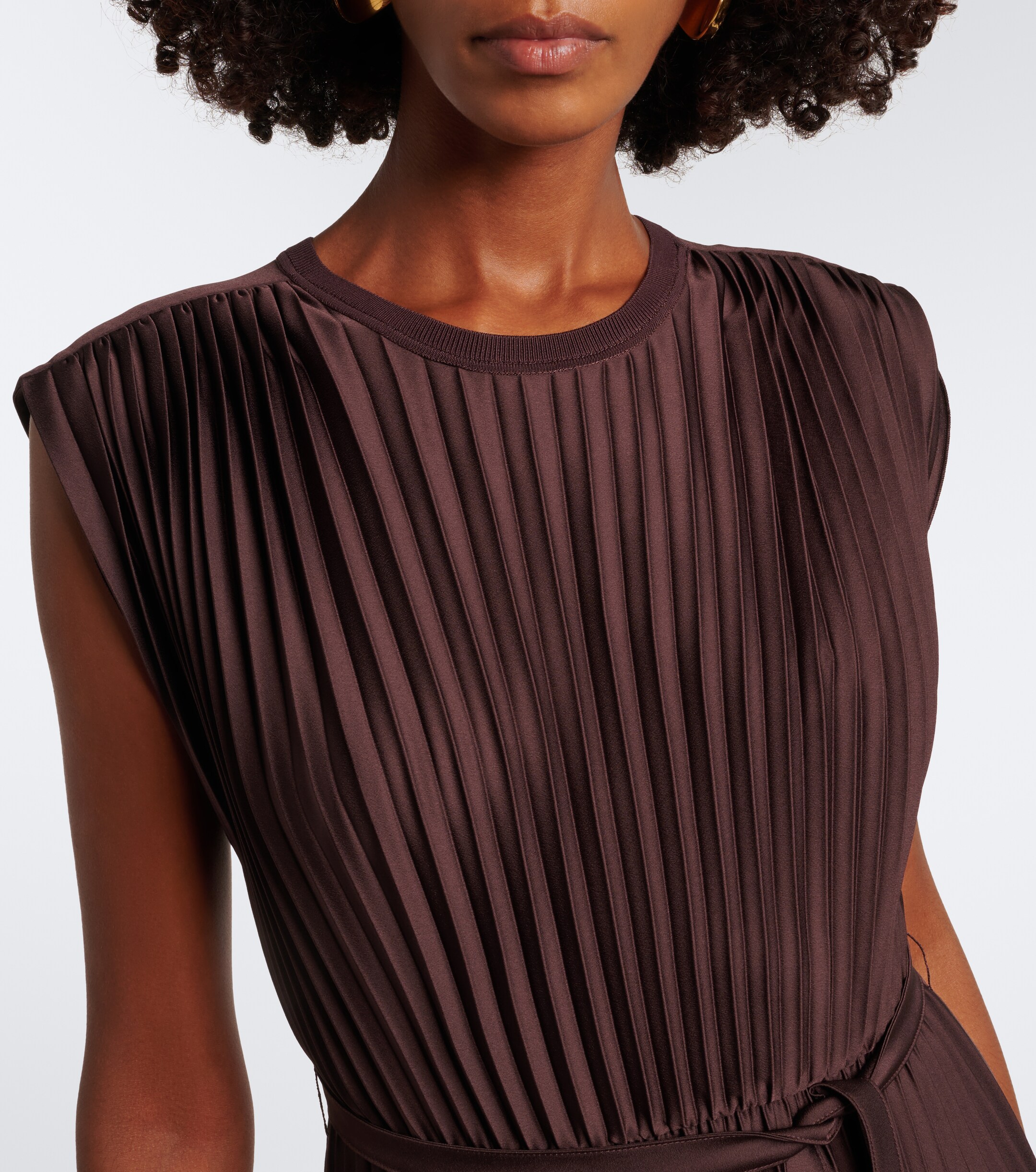 JOSEPH Joseph Volta plissé midi dress