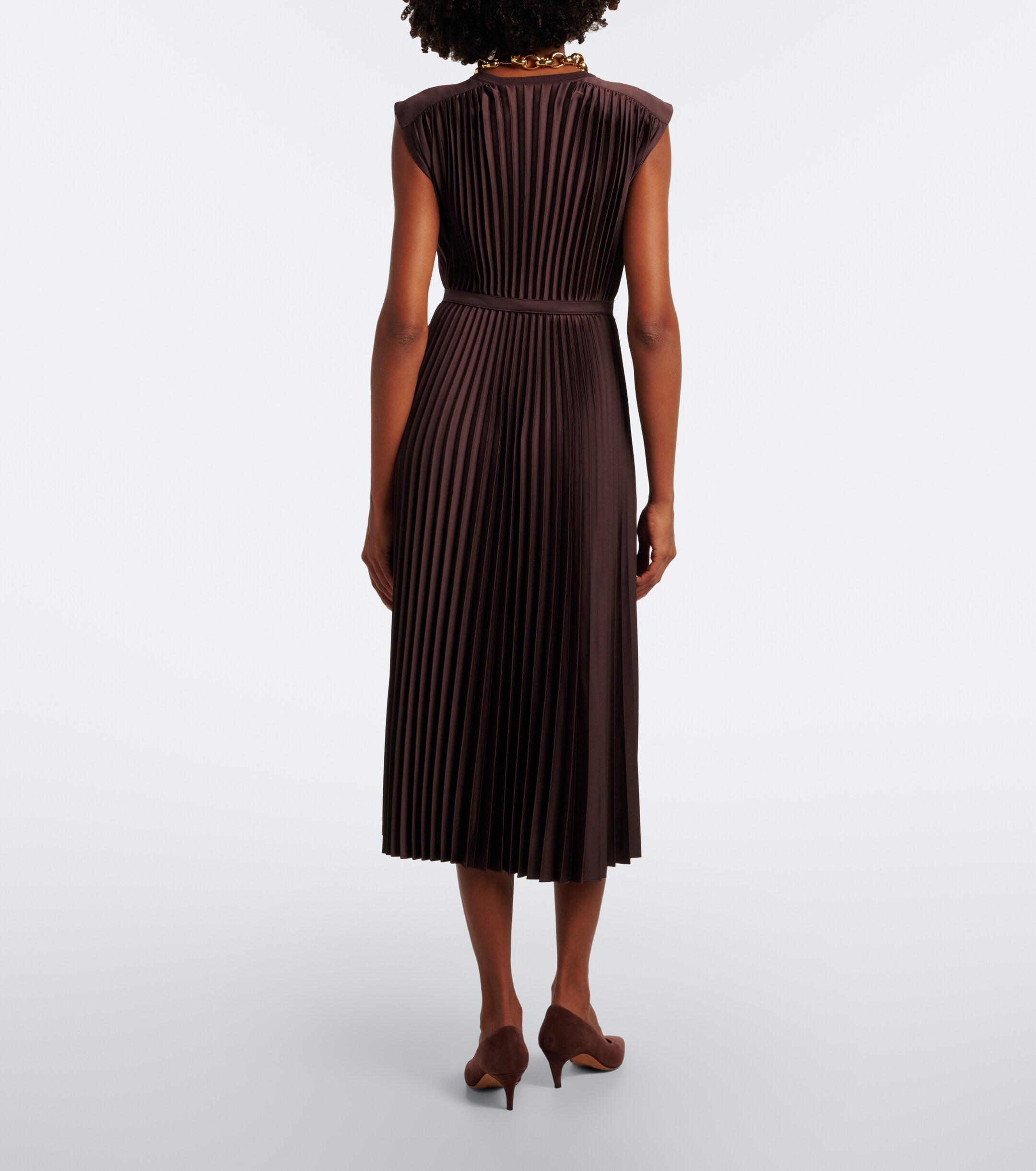 JOSEPH Joseph Volta plissé midi dress