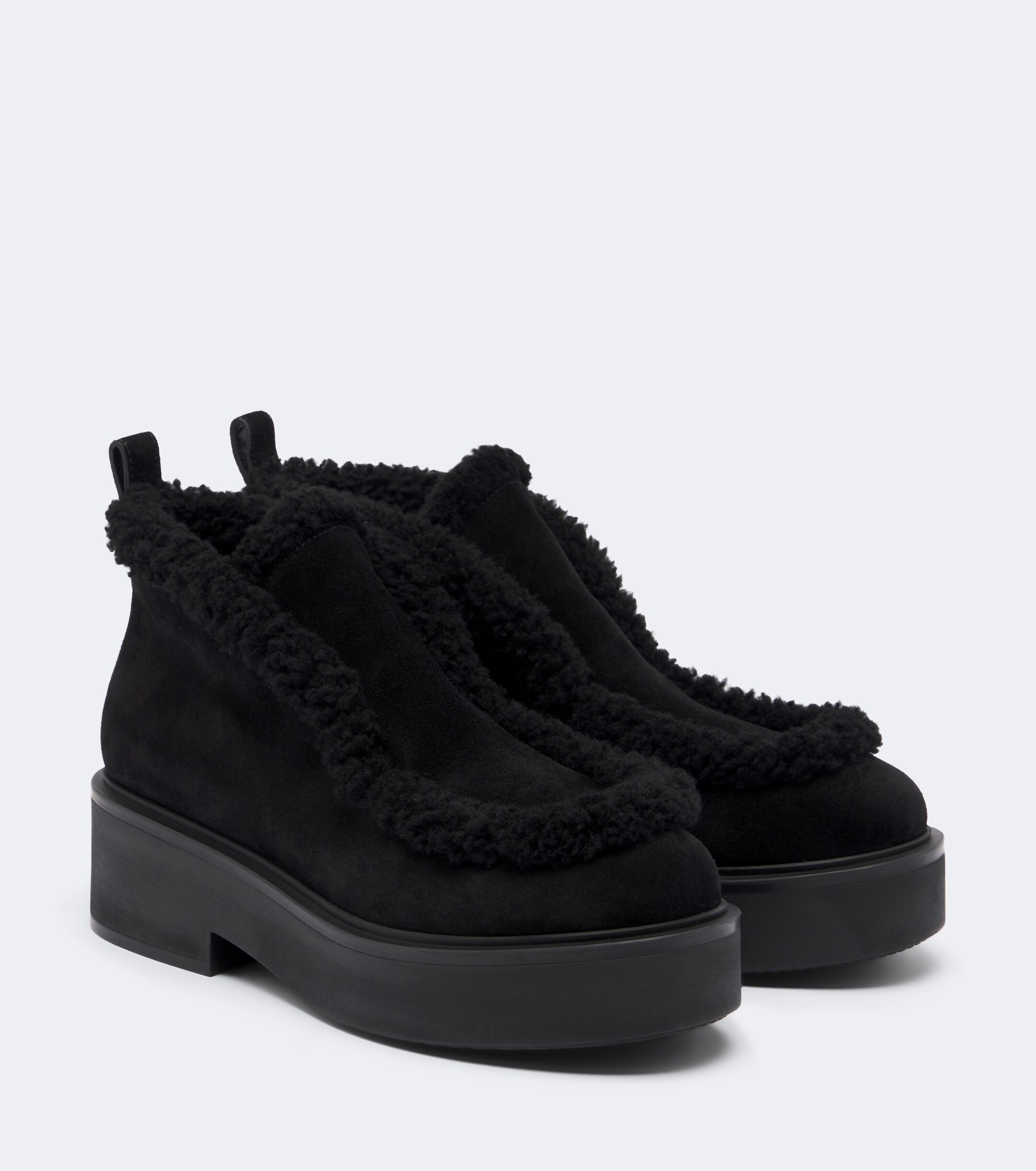 GIANVITO ROSSI Gianvito Rossi Shearling-lined suede ankle boots