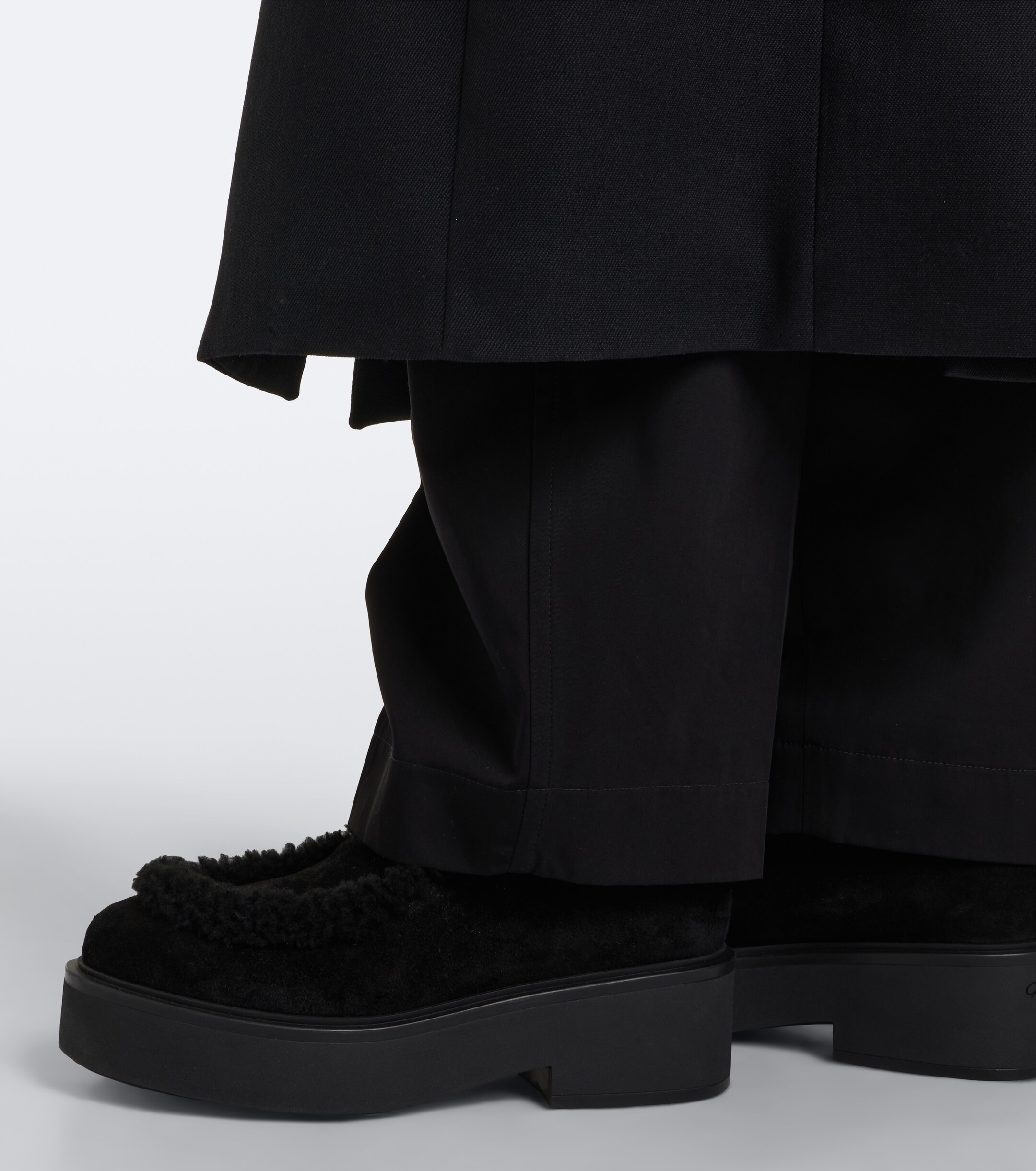 GIANVITO ROSSI Gianvito Rossi Shearling-lined suede ankle boots