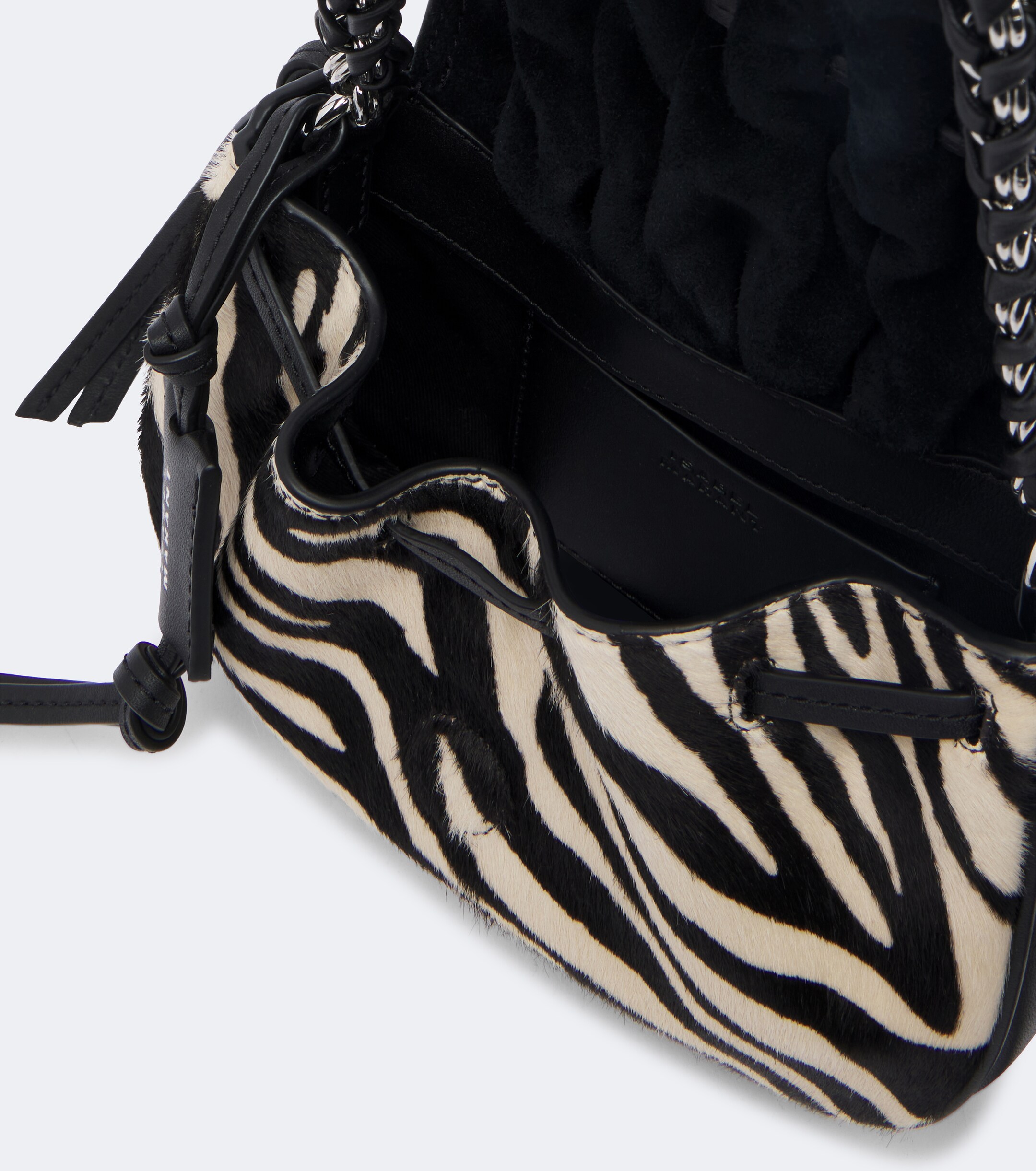 Isabel Marant Isabel Marant Bolton XS calf hair and leather shoulder bag