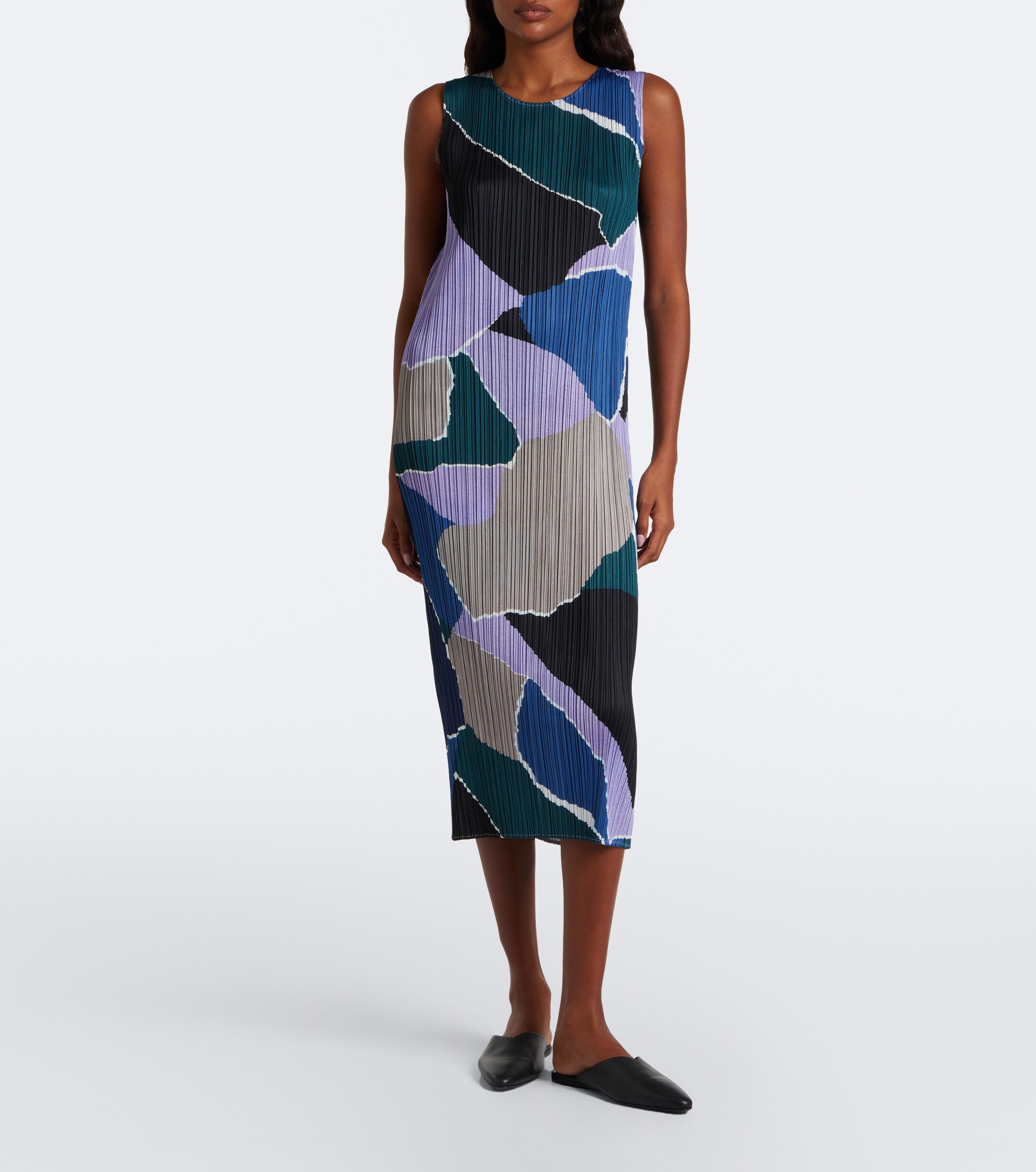 PLEATS PLEASE ISSEY MIYAKE Pleats Please Issey Miyake Surprise! pleated printed midi dress