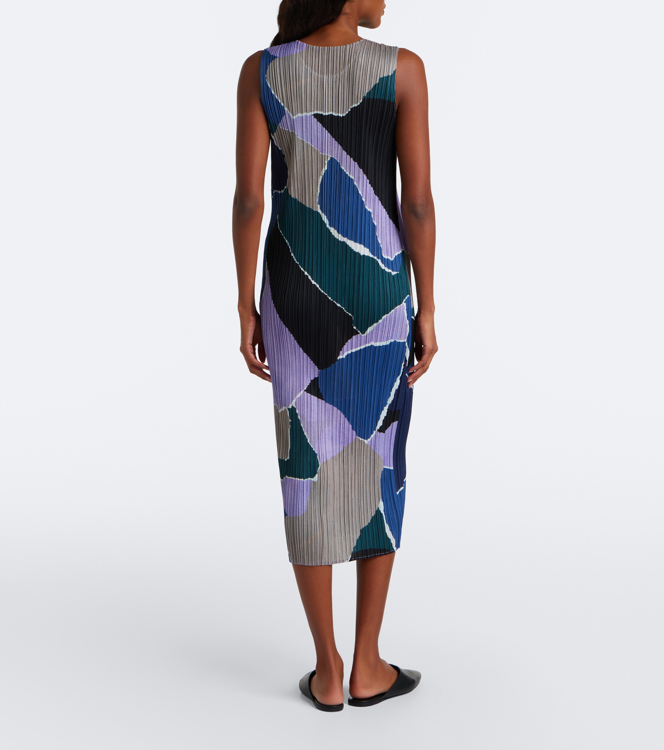 PLEATS PLEASE ISSEY MIYAKE Pleats Please Issey Miyake Surprise! pleated printed midi dress
