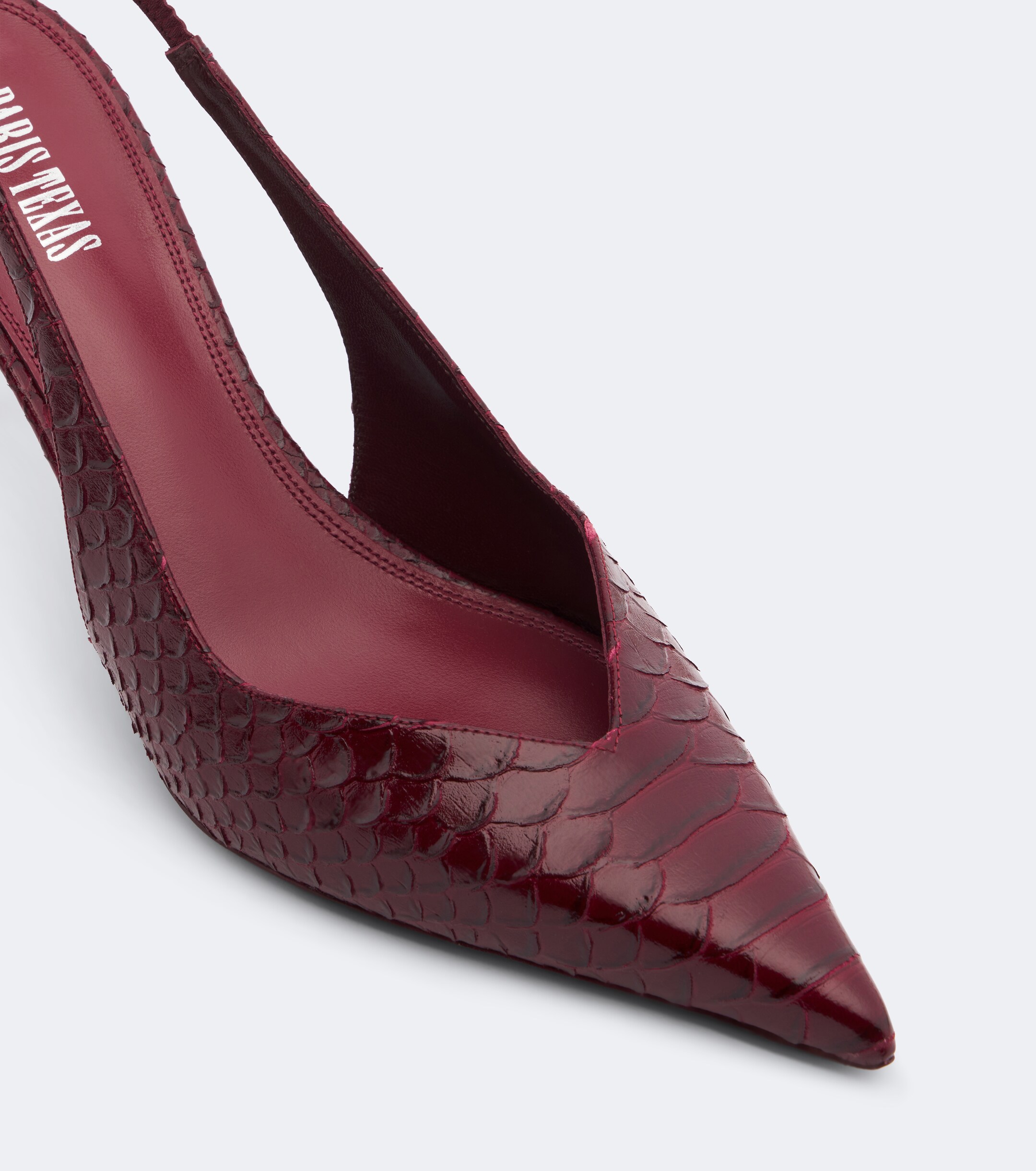 Paris Texas Paris Texas Lidia snake-effect leather slingback pumps