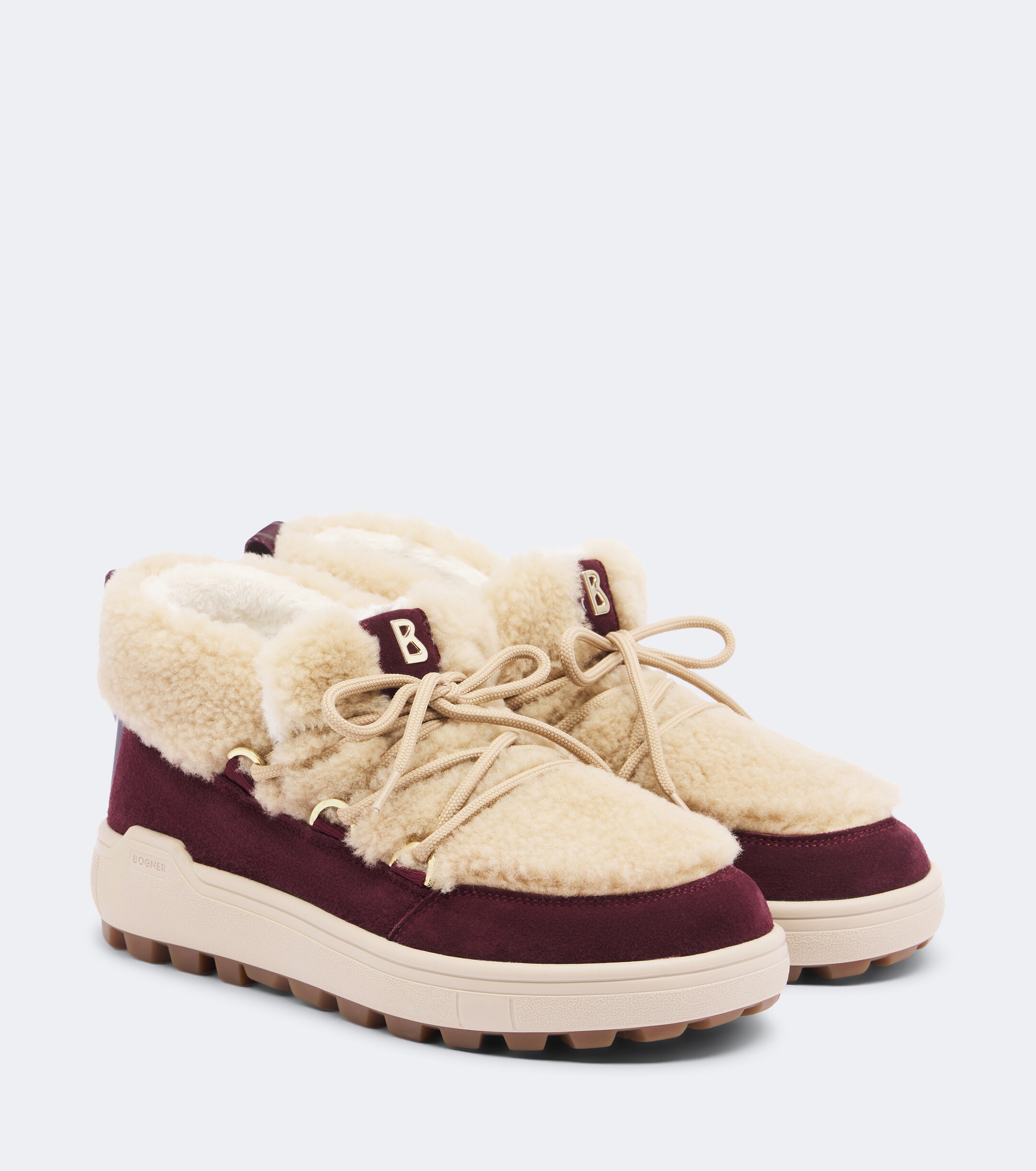 BOGNER Bogner Chamonix suede and shearling snow boots