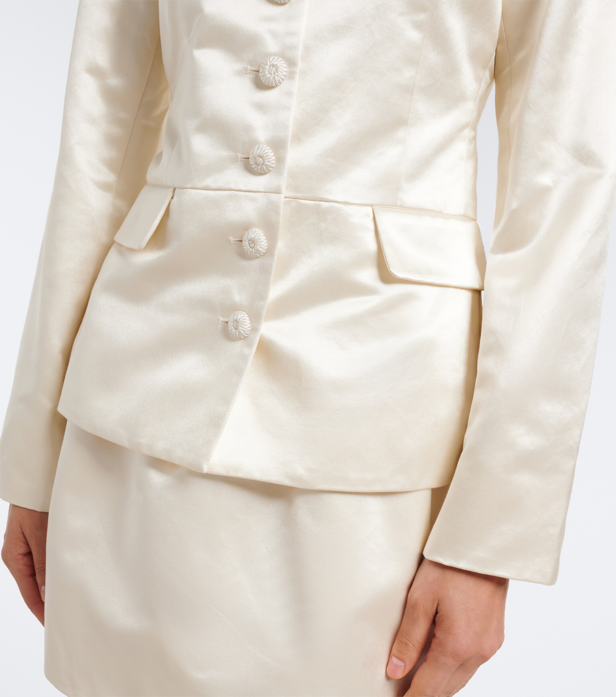 POSSE Posse Verity cotton and silk satin jacket