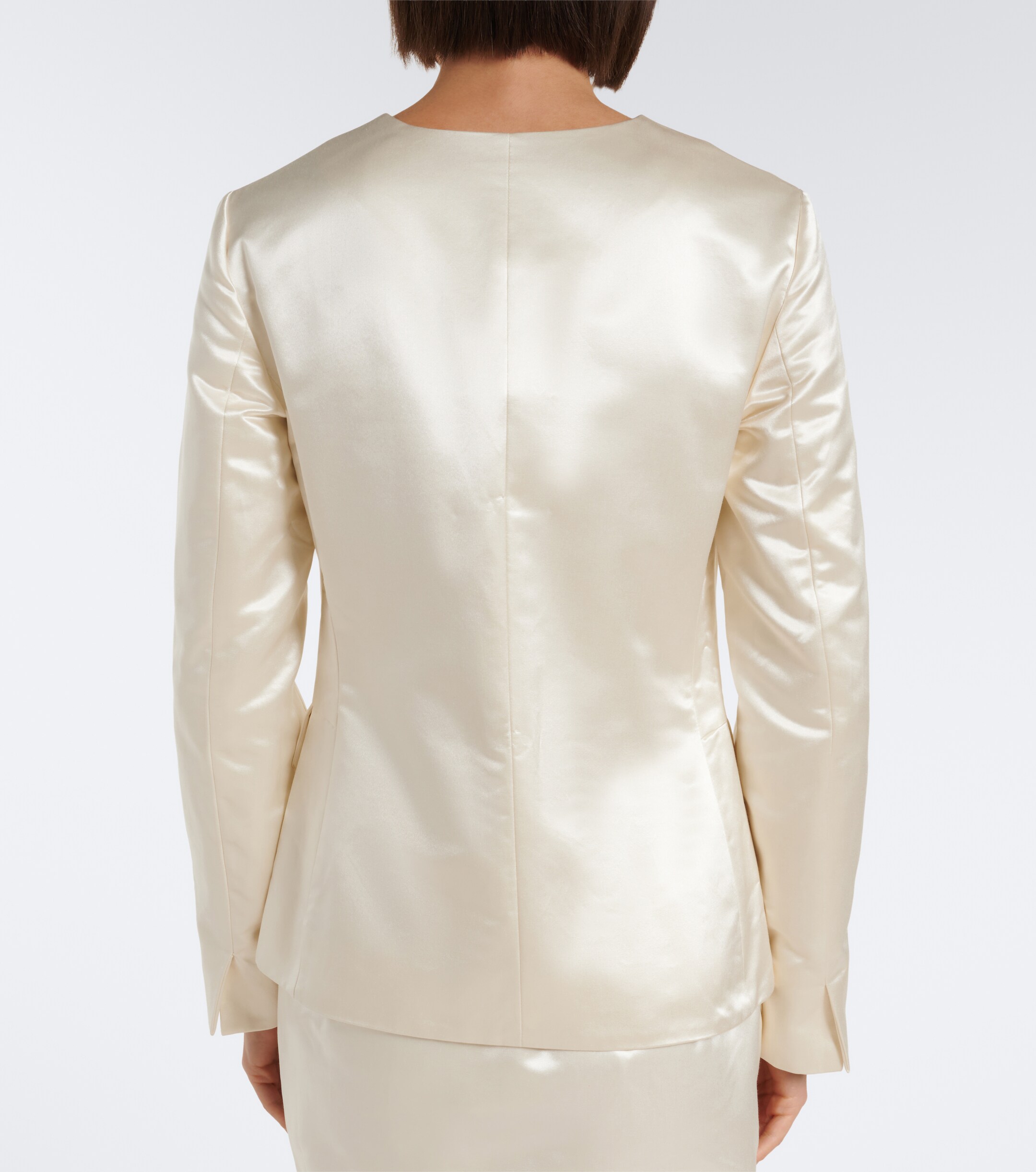 POSSE Posse Verity cotton and silk satin jacket