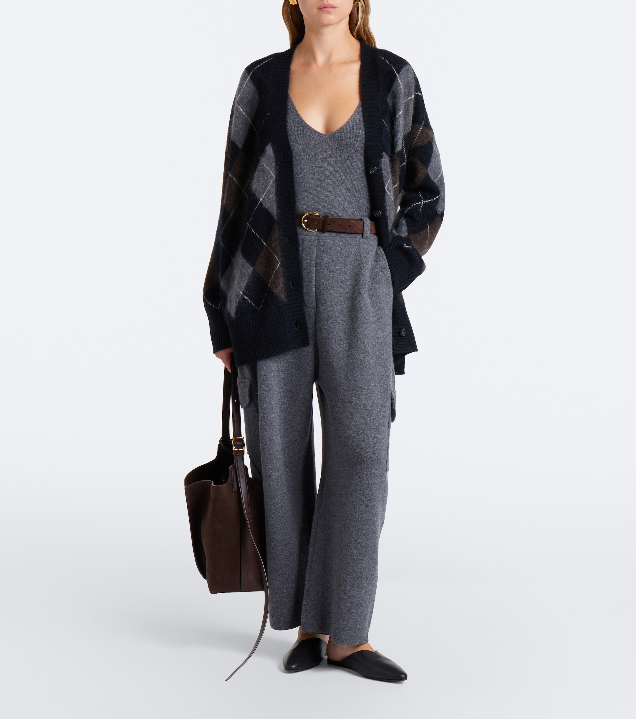 LISA YANG Lisa Yang Azaria cashmere barrel-leg pants