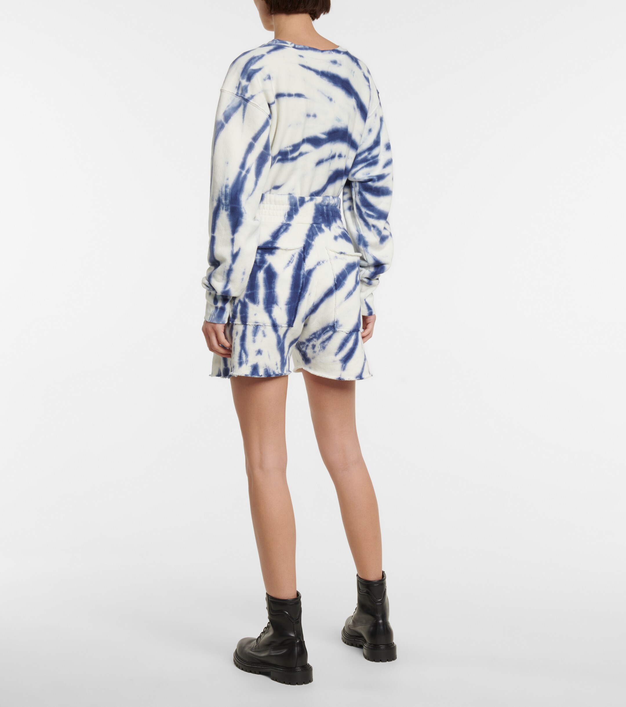 Les Tien Yacht tie-dye cotton shorts