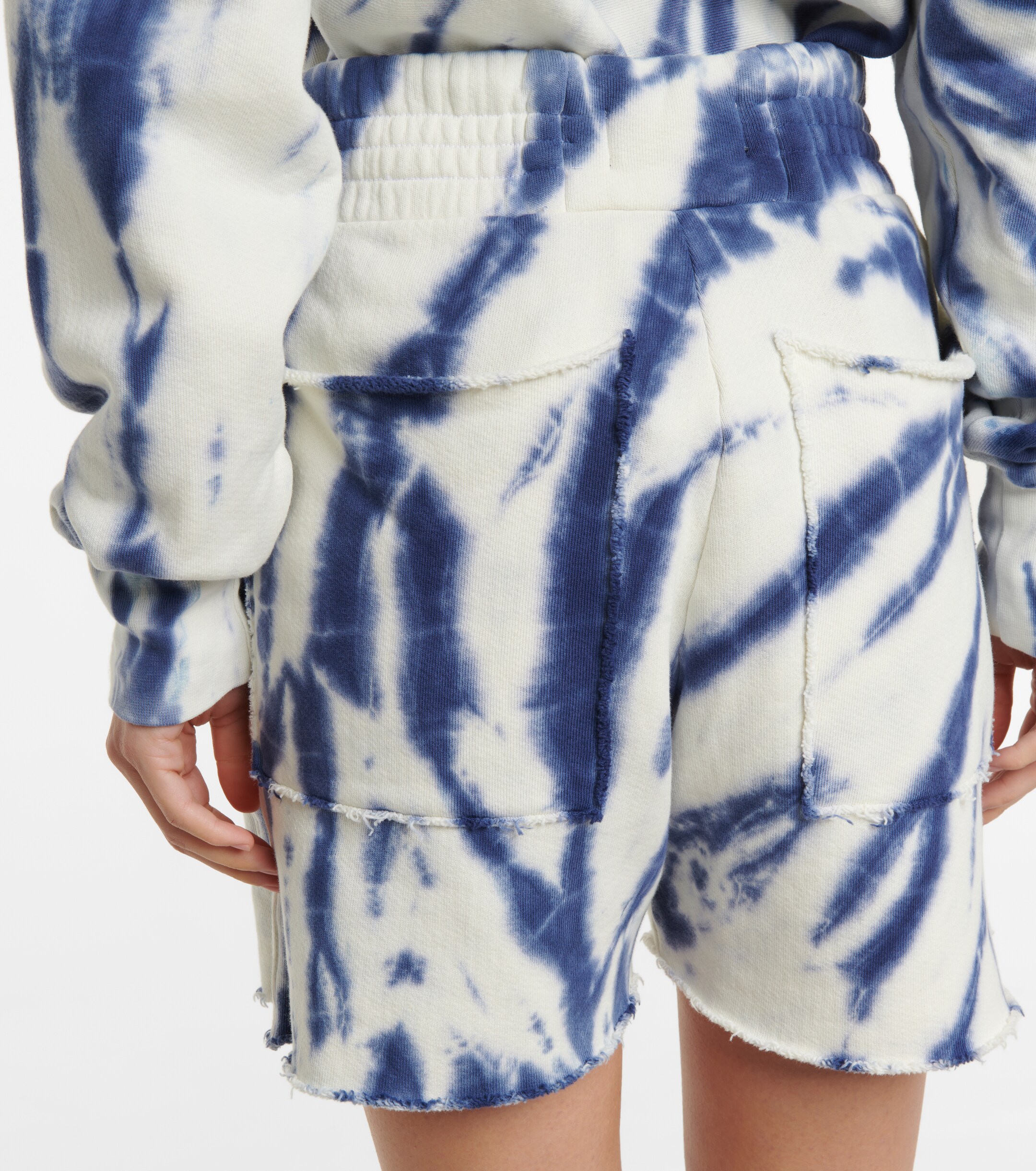 Les Tien Yacht tie-dye cotton shorts