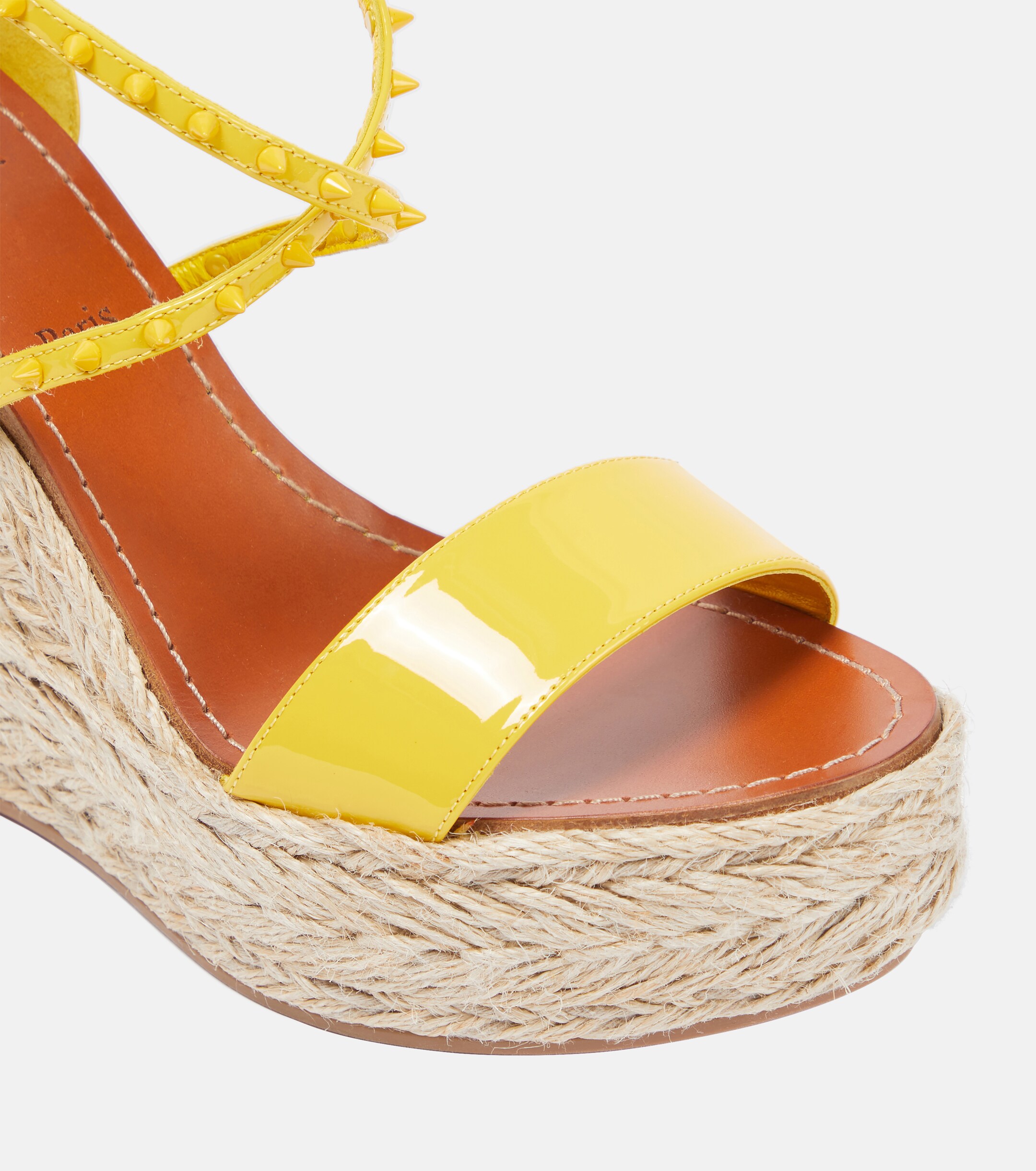 CHRISTIAN LOUBOUTIN Chocazeppa Spikes 120 espadrille wedges Plush