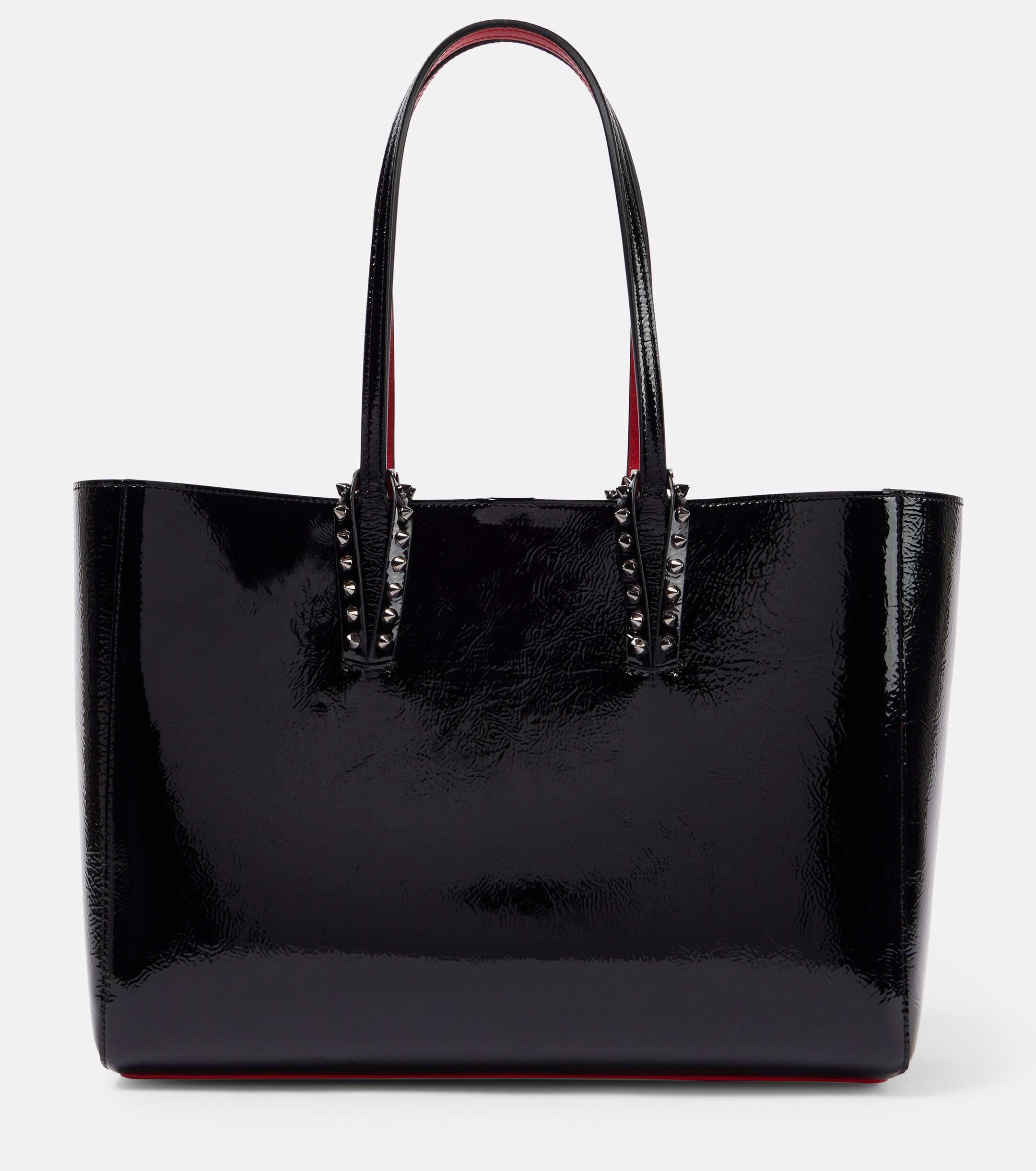 CHRISTIAN LOUBOUTIN Cabata Small patent leather tote bag