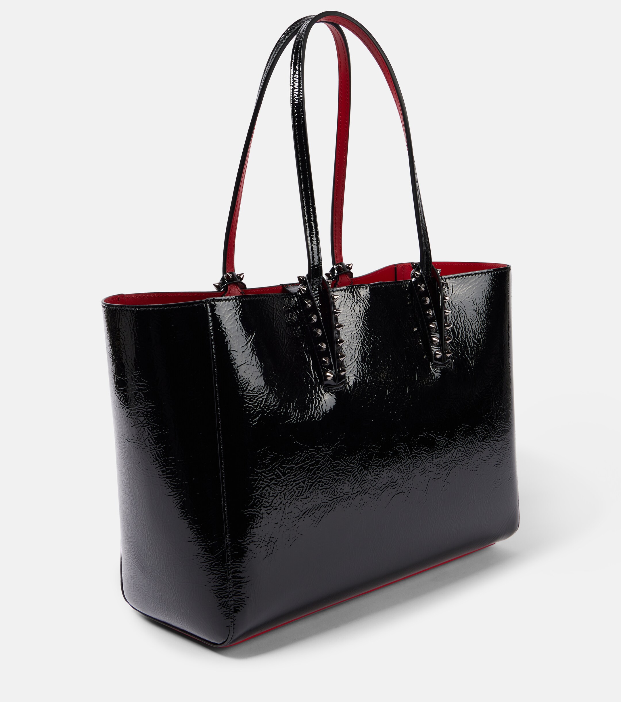 CHRISTIAN LOUBOUTIN Cabata Small patent leather tote bag