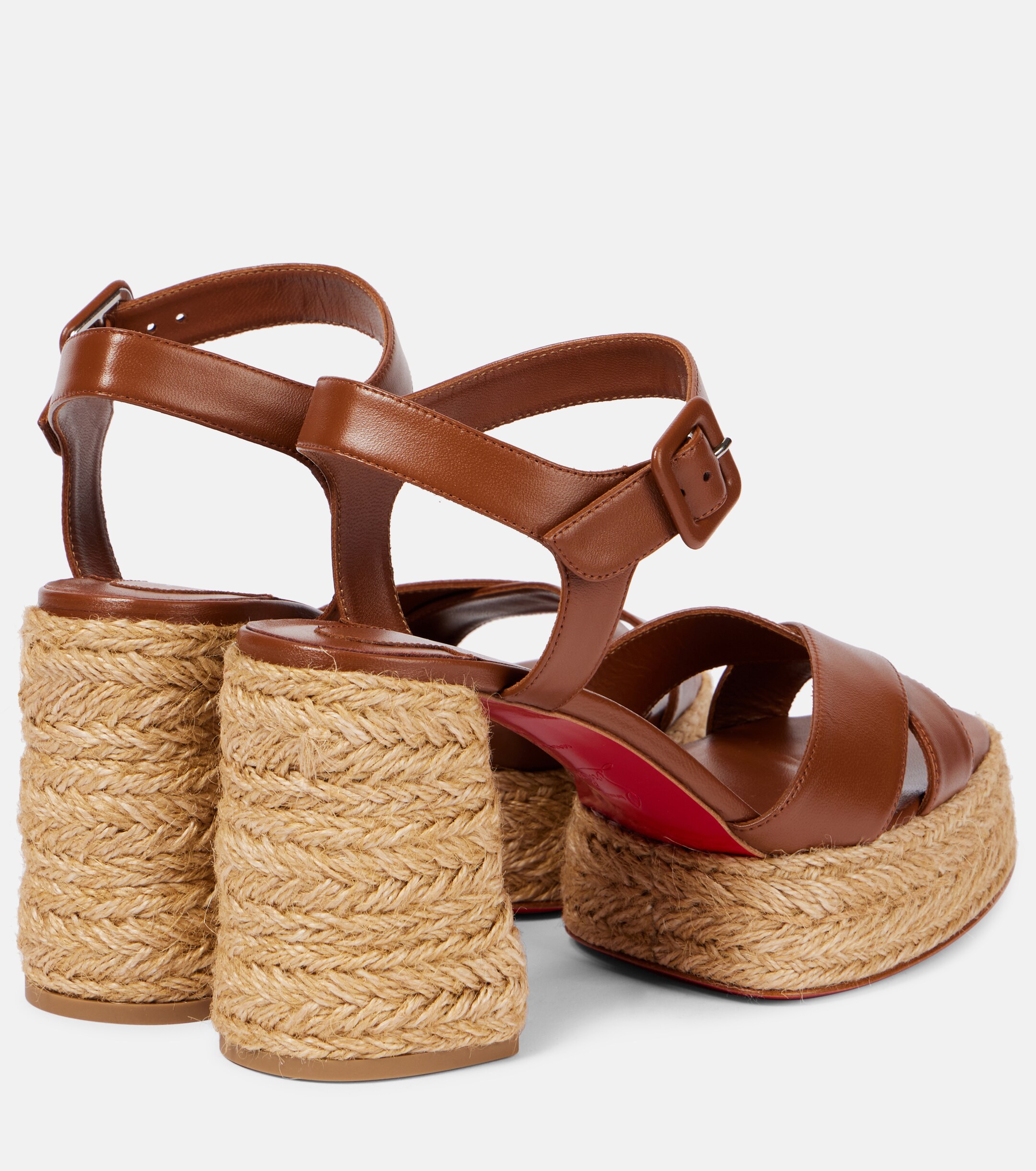 CHRISTIAN LOUBOUTIN Calakala 85 leather espadrille sandals