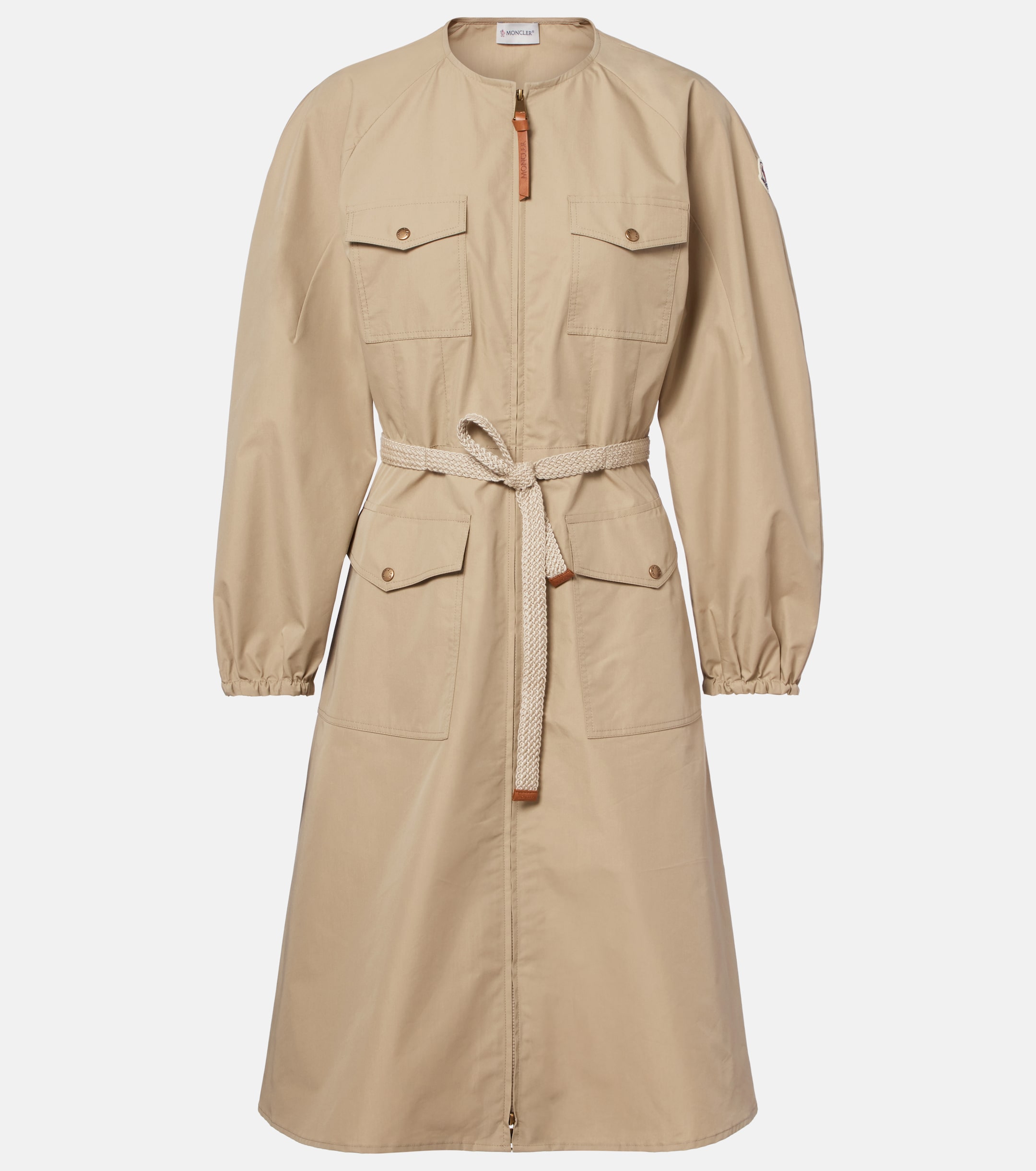 knee length dresses for ladies Moncler Sporty midi dress Black - Women