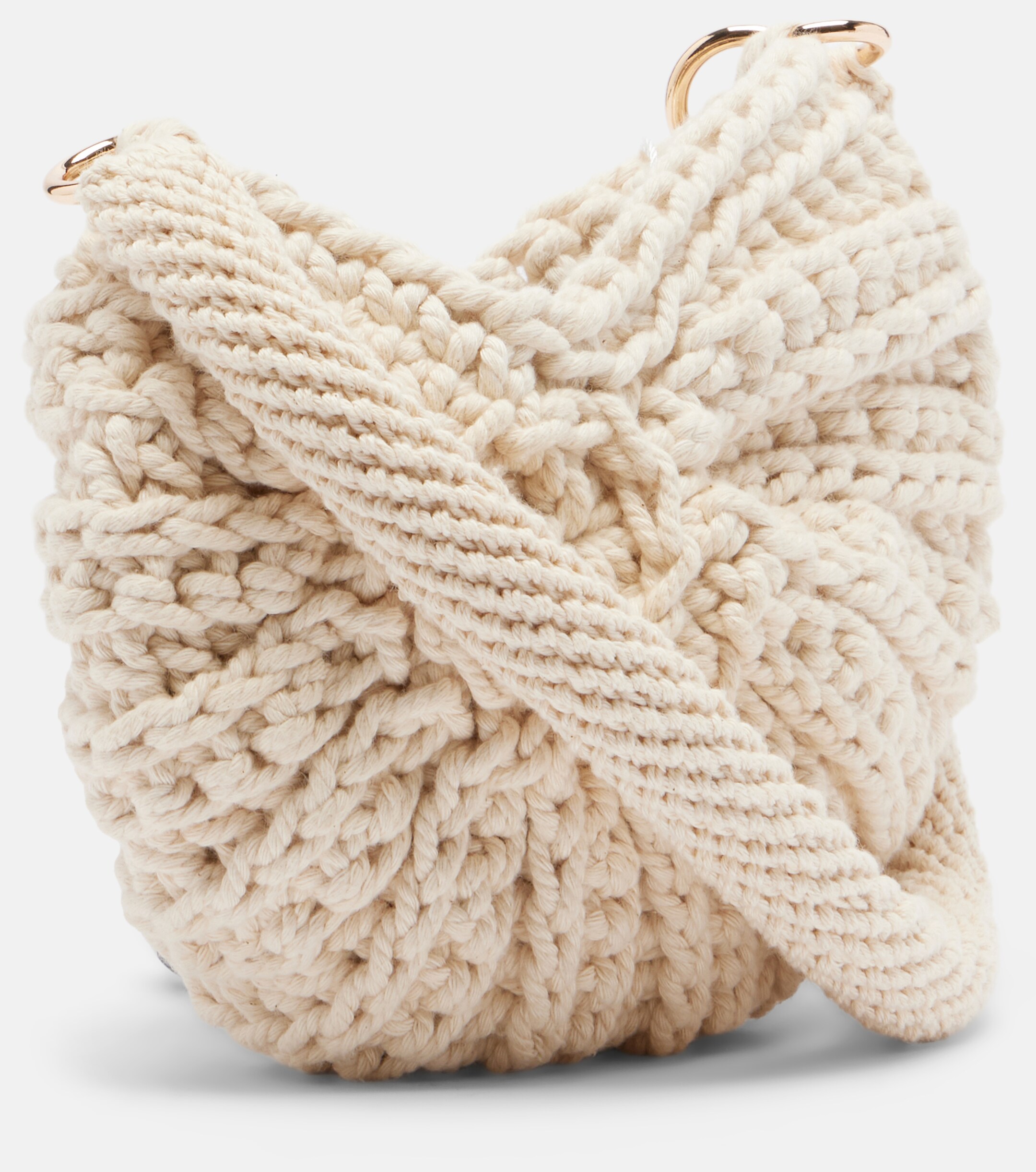 Poupette St Barth Praia Small crochet shoulder bag