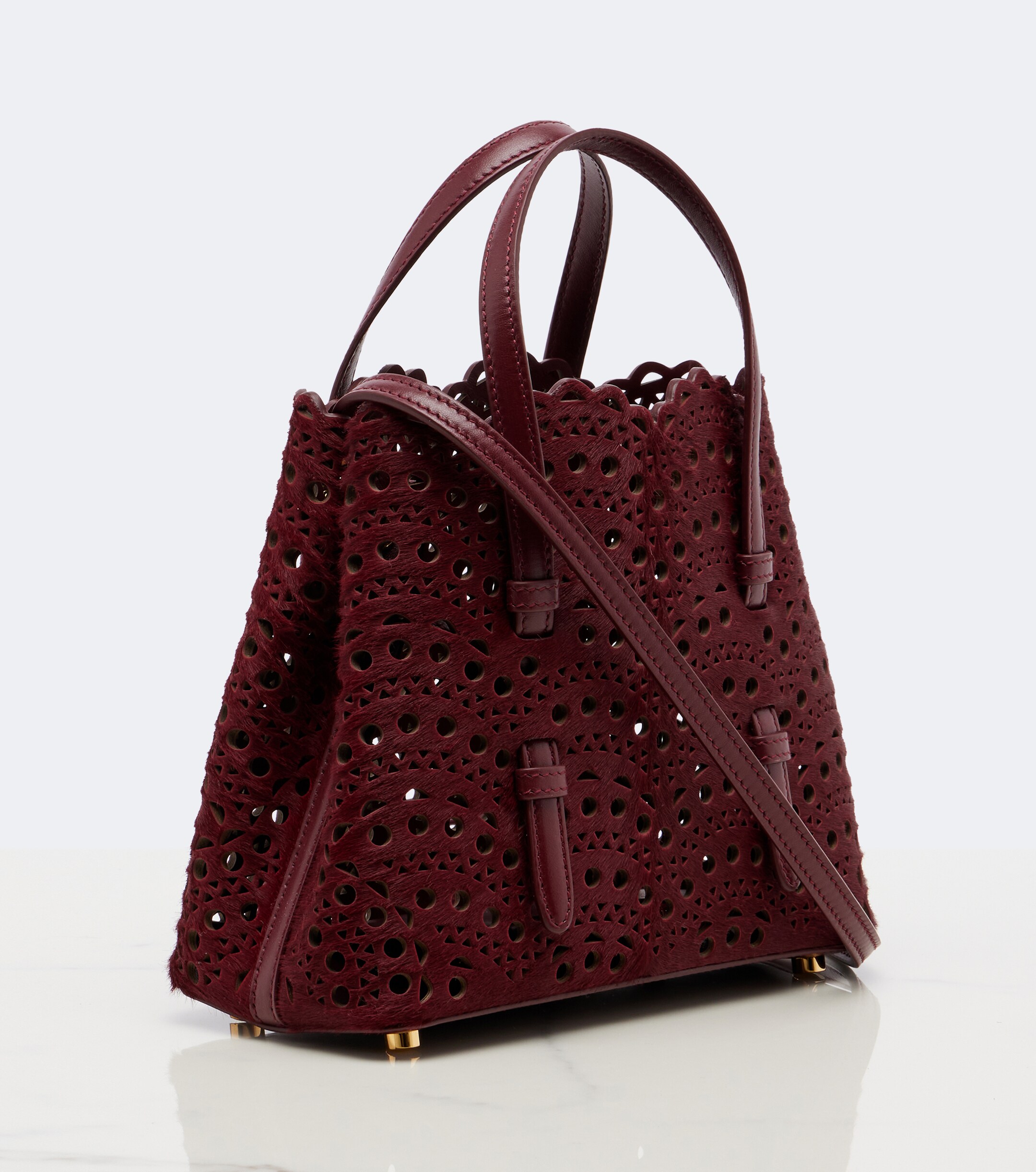 Alaïa Mina 20 Small calf hair top-handle bag