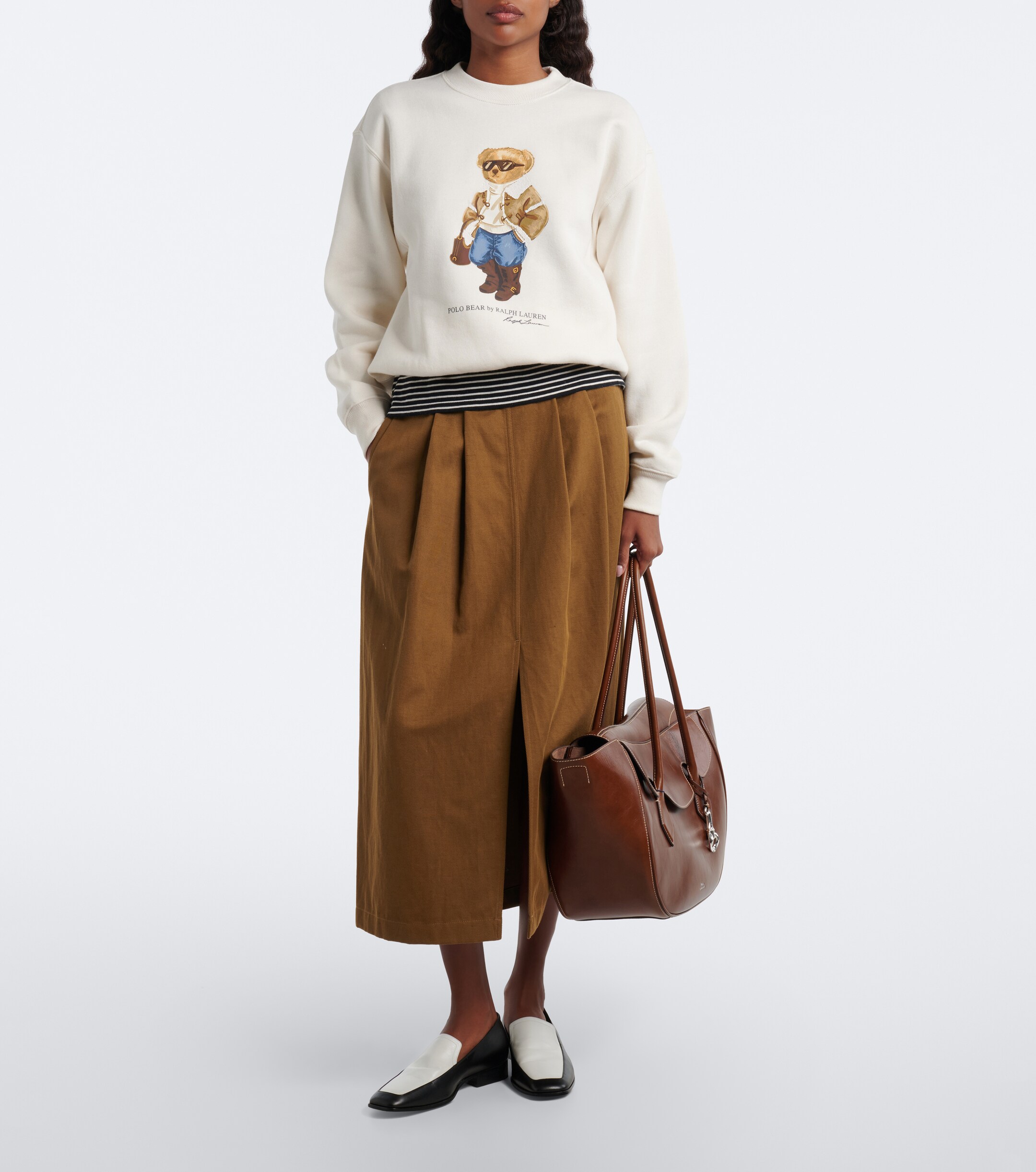 Polo Ralph Lauren Polo Ralph Lauren Polo Bear cotton-blend fleece sweatshirt