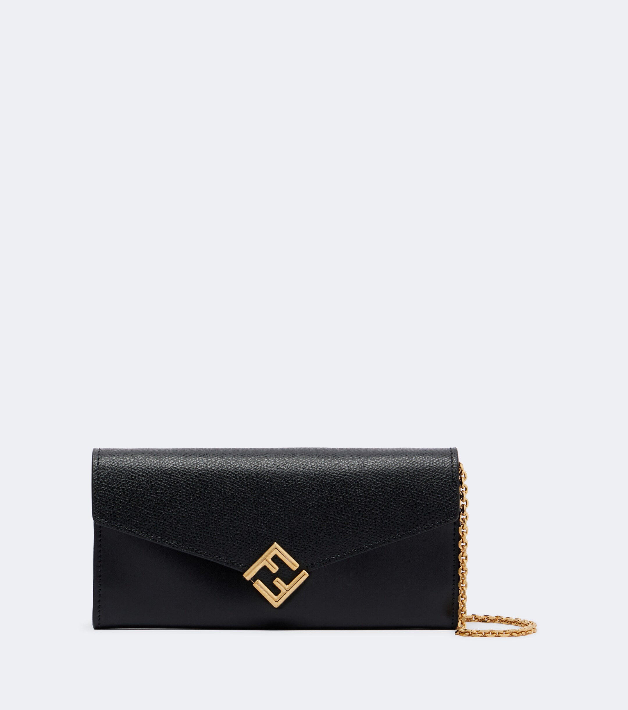Fendi Fendi FF Diamonds leather wallet on chain