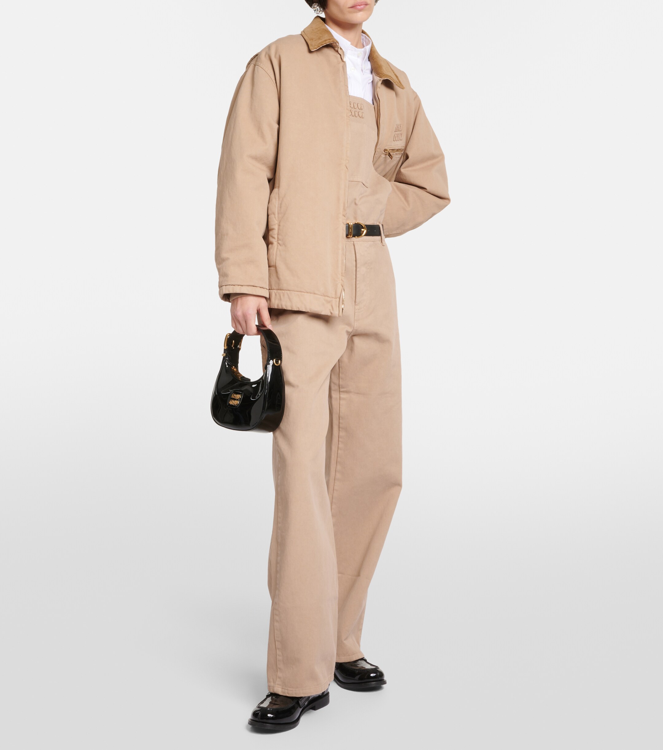 Miu Miu Cotton gabardine overalls