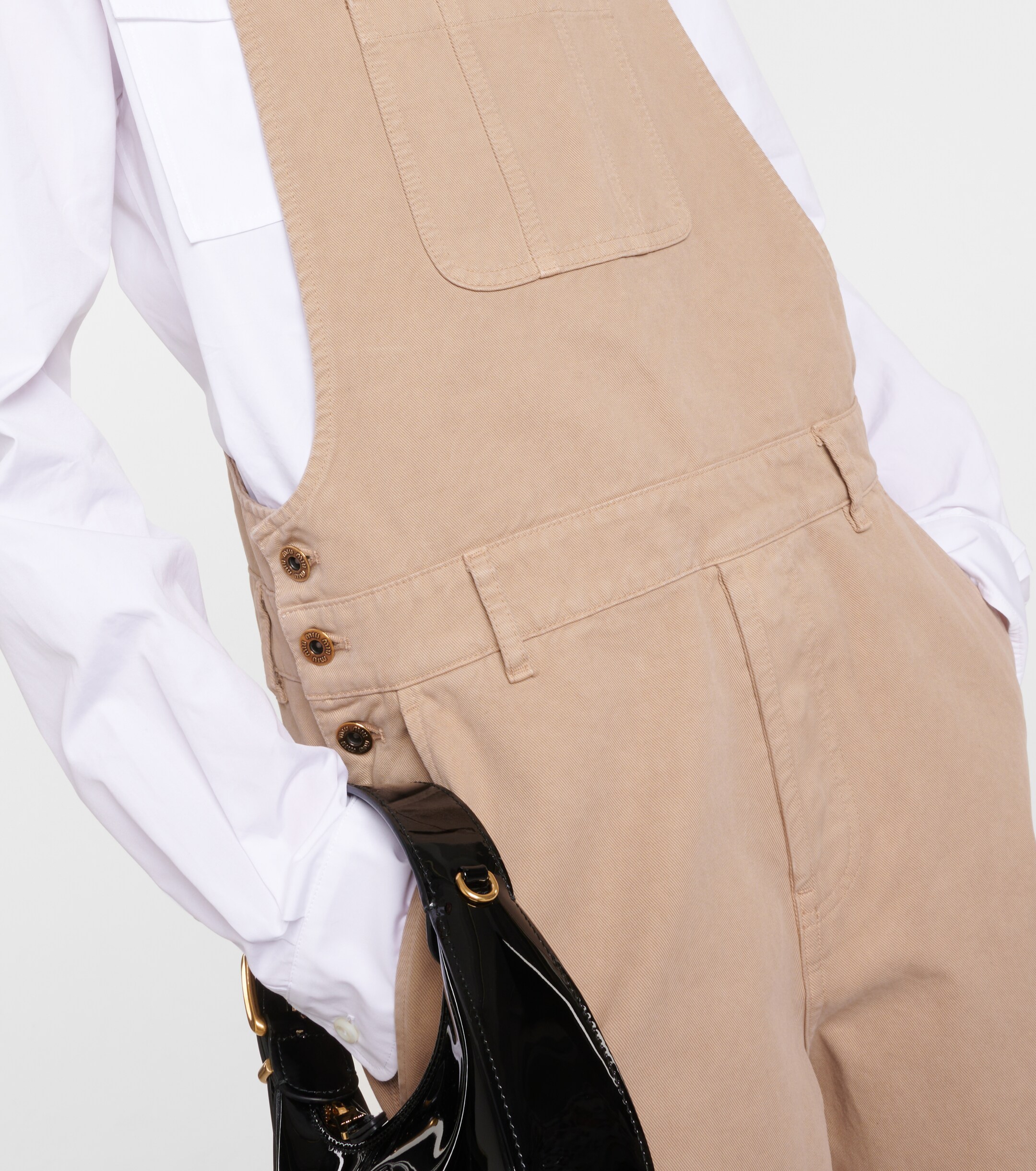 Miu Miu Cotton gabardine overalls