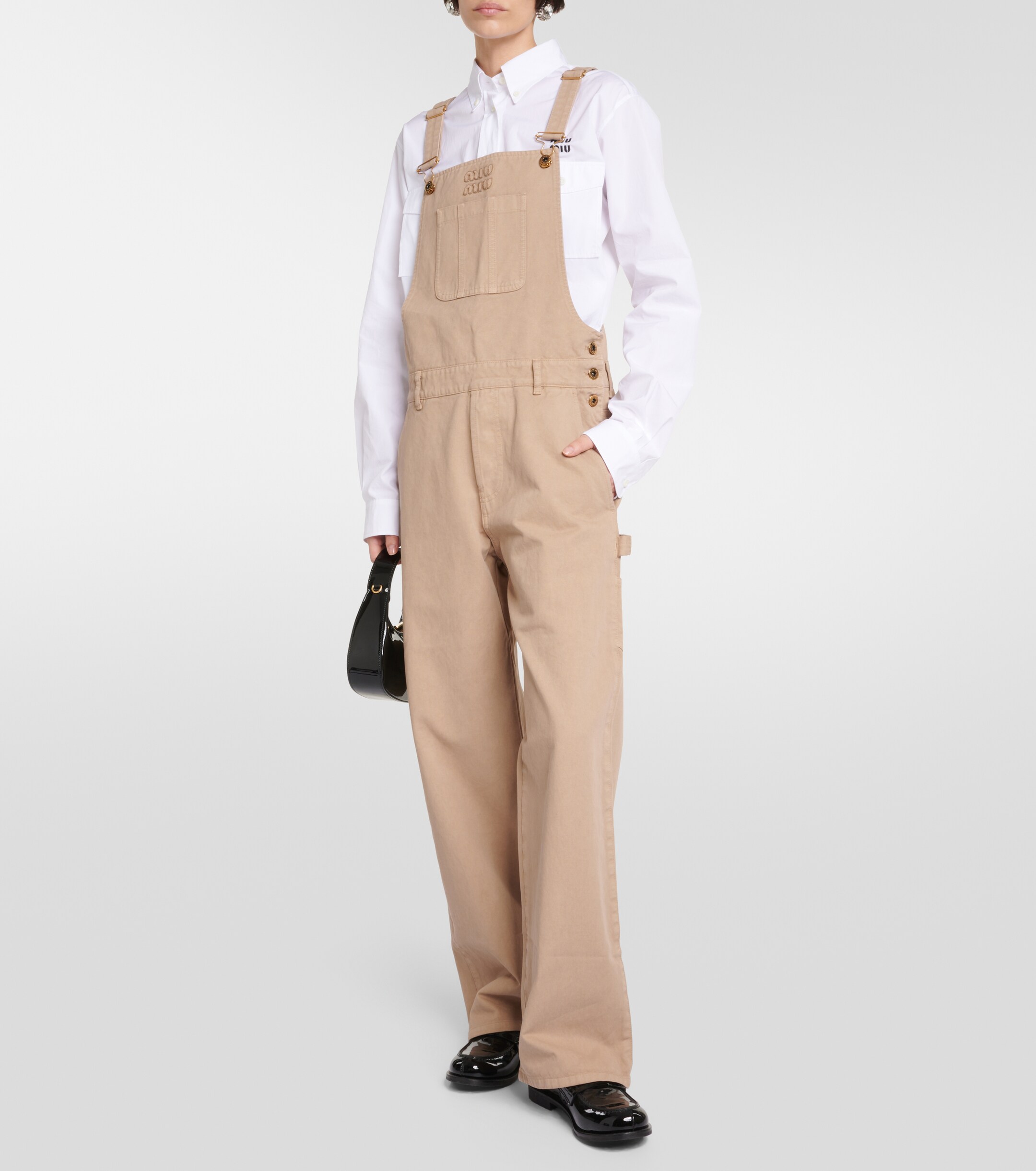 Miu Miu Cotton gabardine overalls