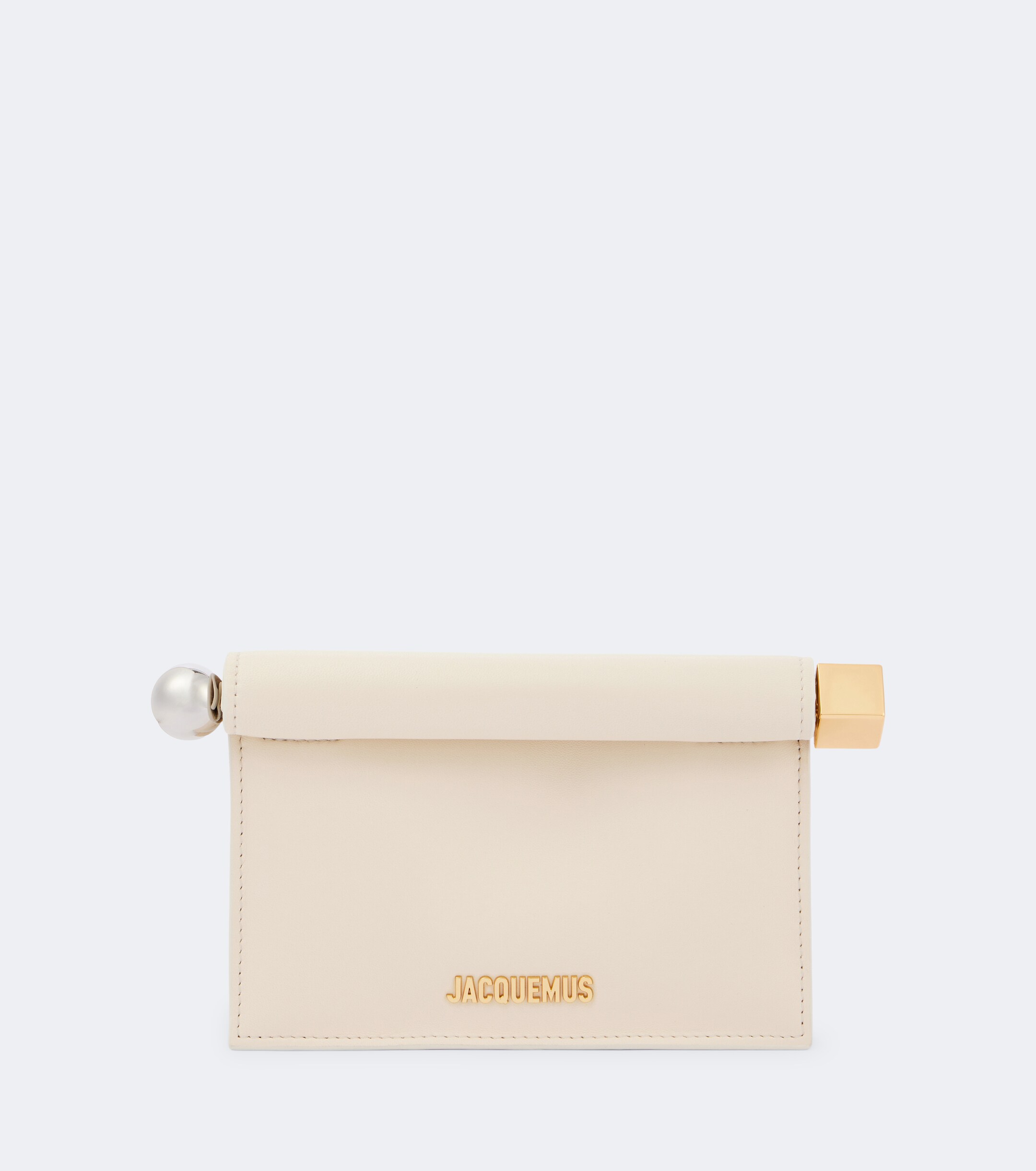 Jacquemus Jacquemus La Petite Pochette Rond Carré leather clutch