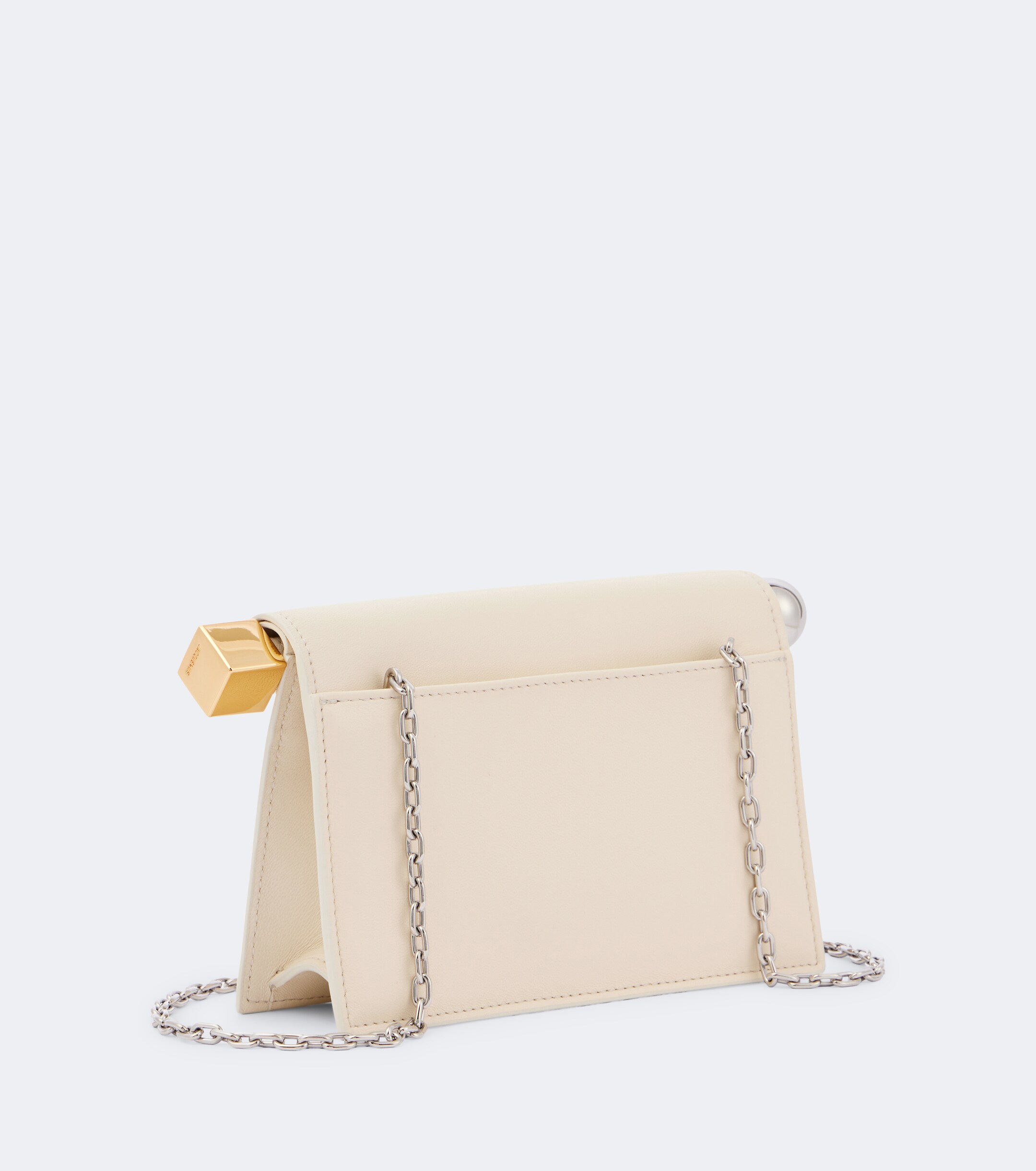 Jacquemus Jacquemus La Petite Pochette Rond Carré leather clutch