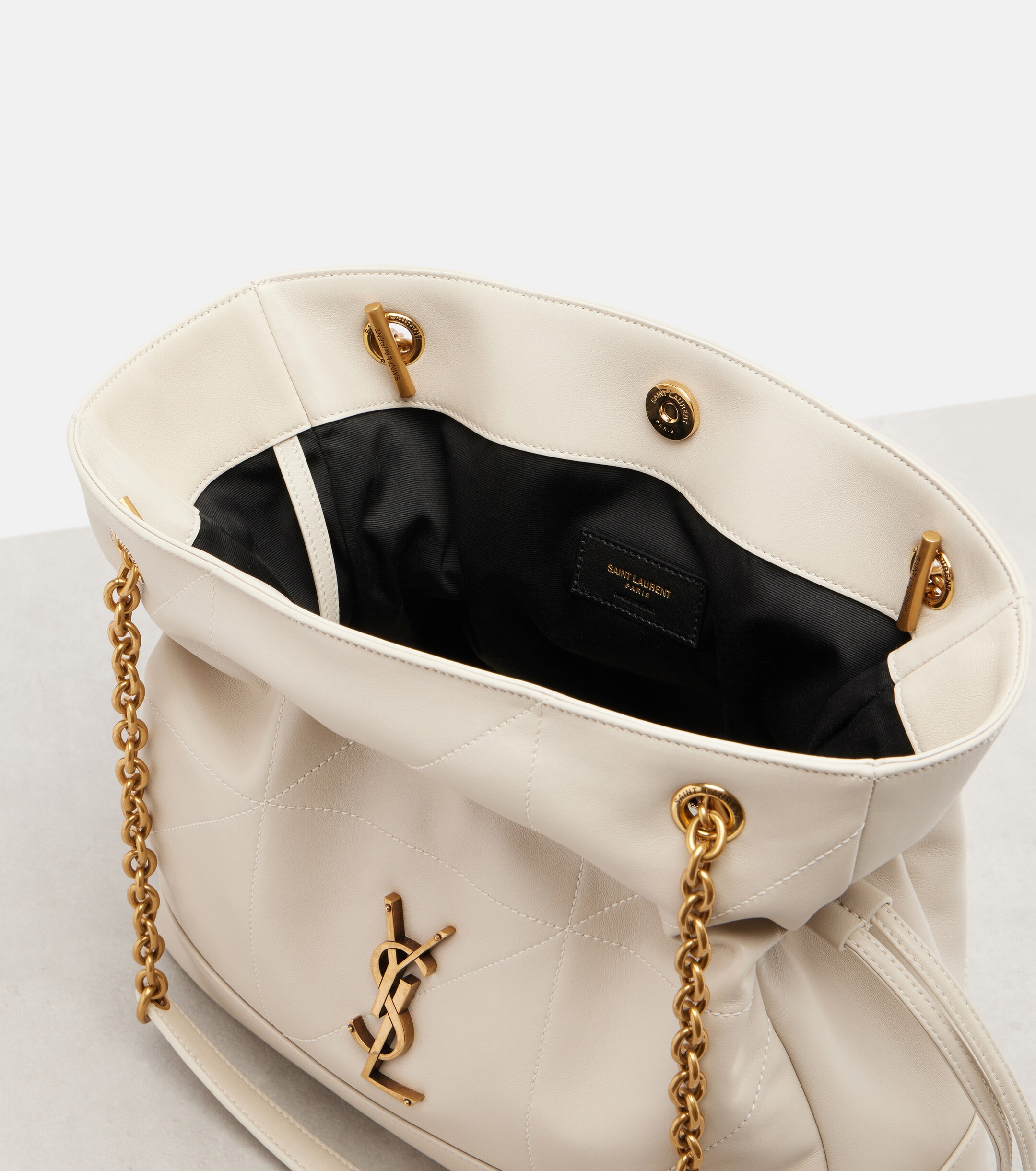 Saint Laurent Jamie Shopping Small leather tote bag