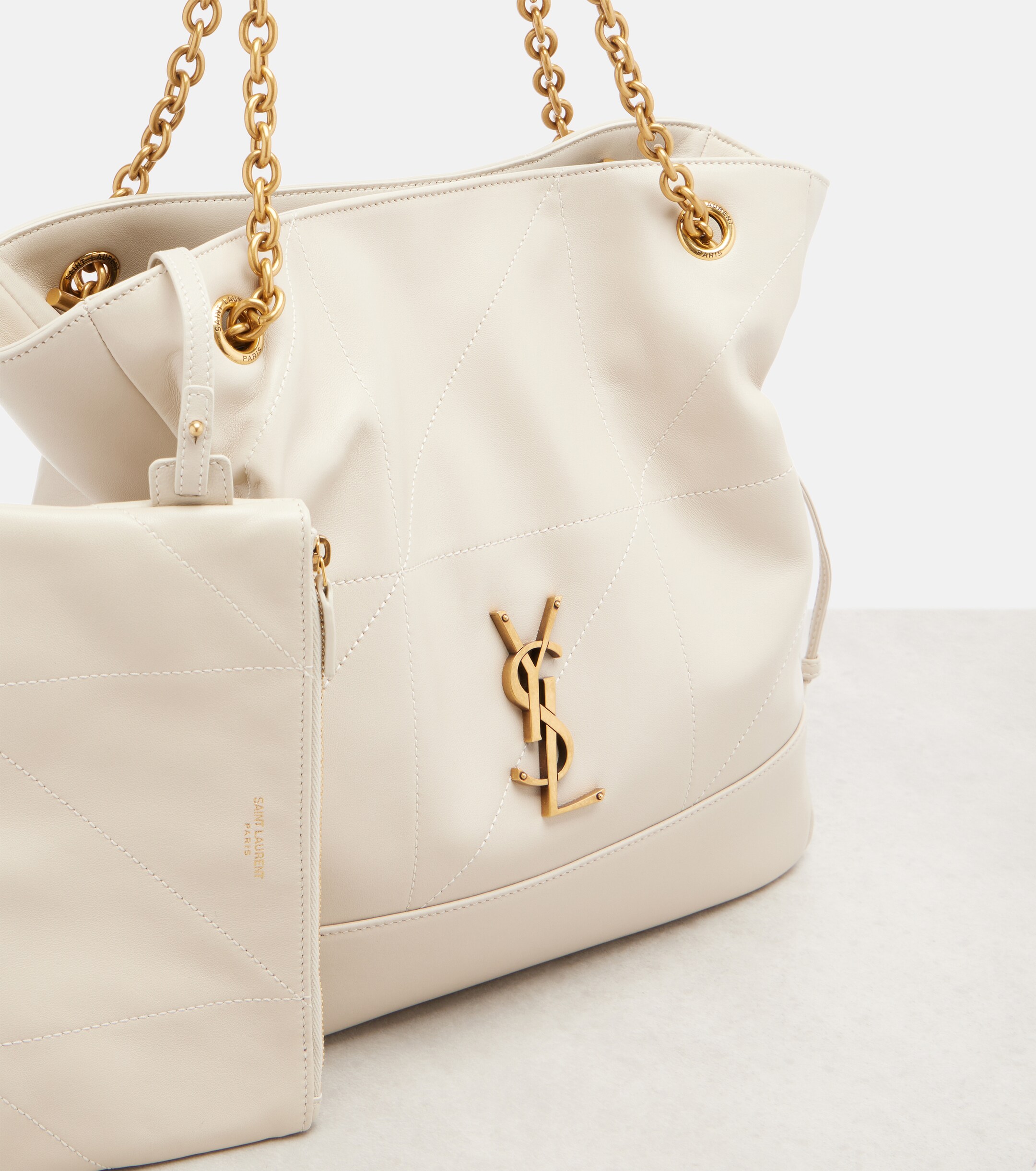 Saint Laurent Jamie Shopping Small leather tote bag
