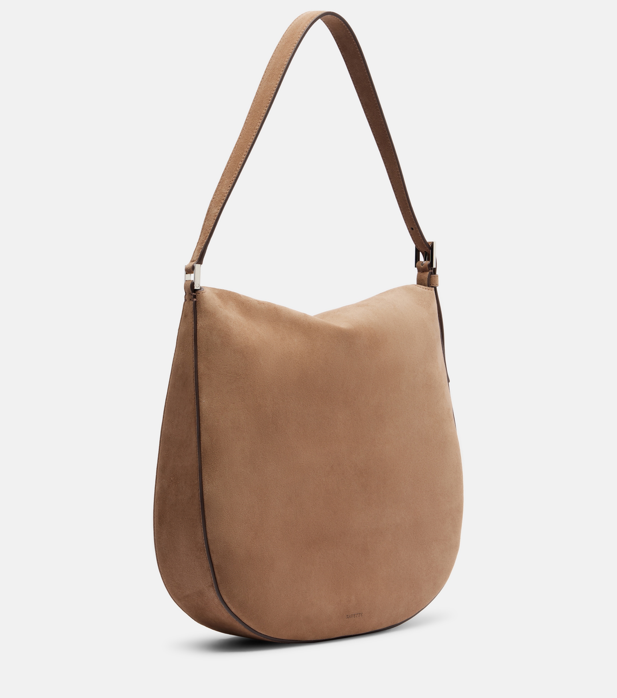Savette Tondo Large suede shoulder bag thumbnail