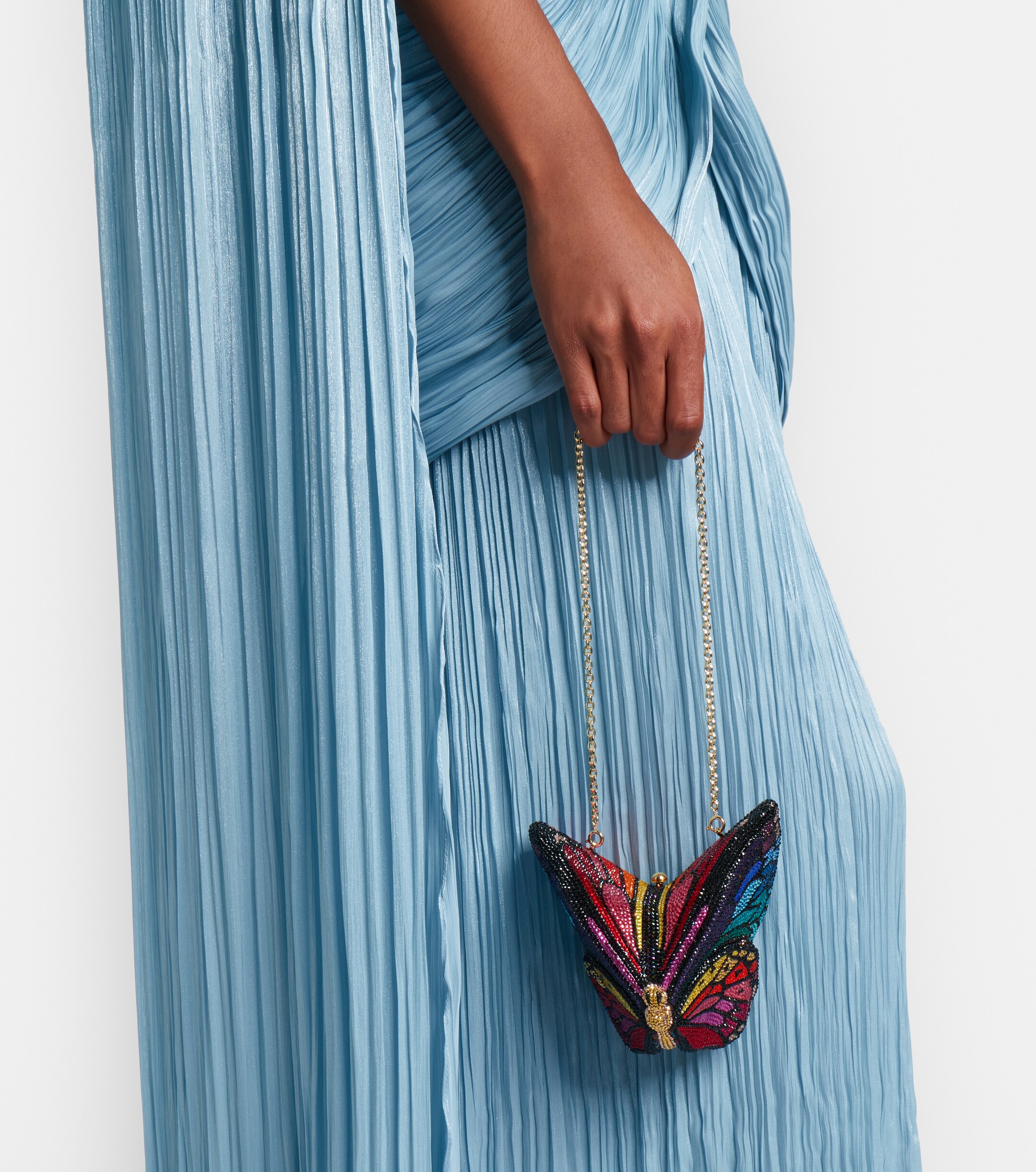 Judith Leiber Couture Butterfly embellished clutch thumbnail