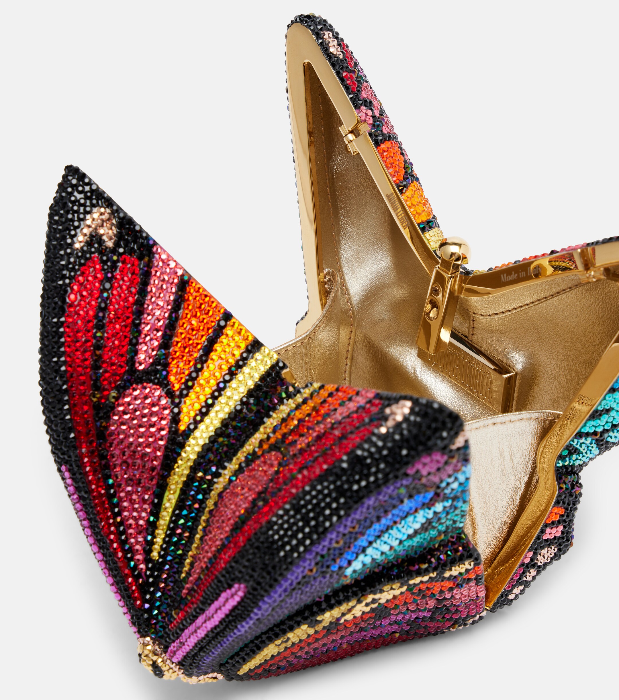 Judith Leiber Couture Butterfly embellished clutch thumbnail