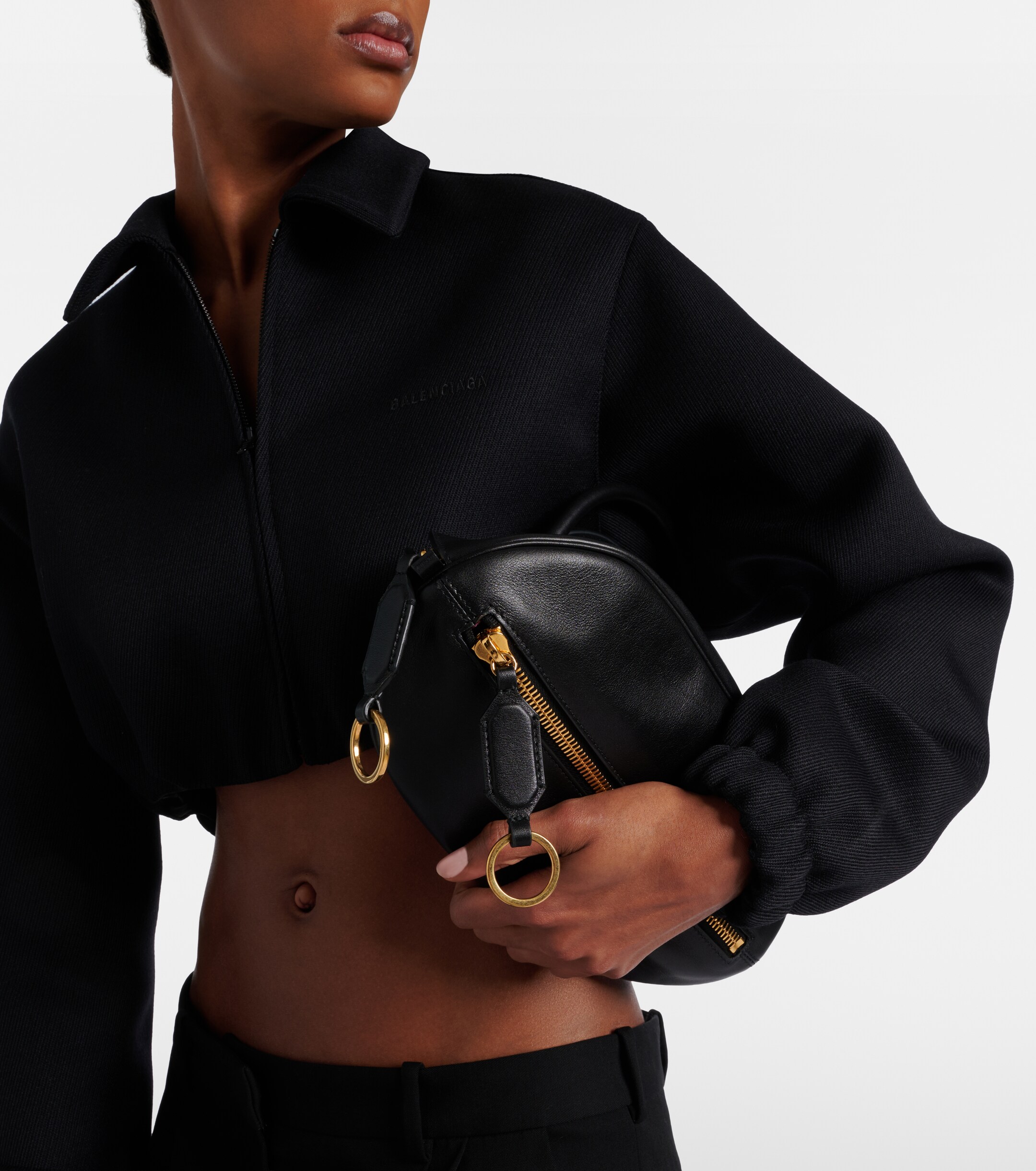 Balenciaga Bolero Mini leather top-handle bag