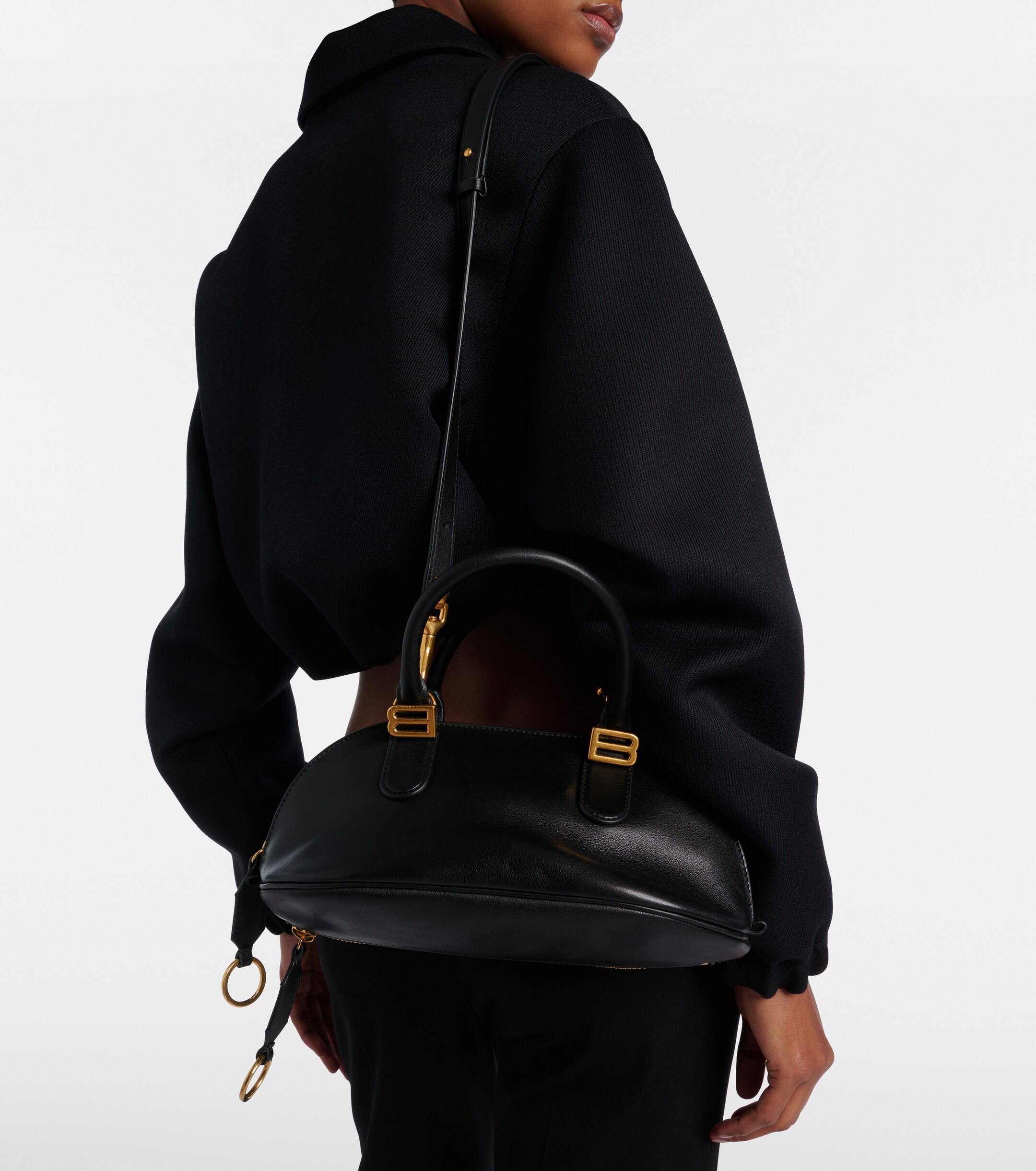 Balenciaga Bolero Mini leather top-handle bag