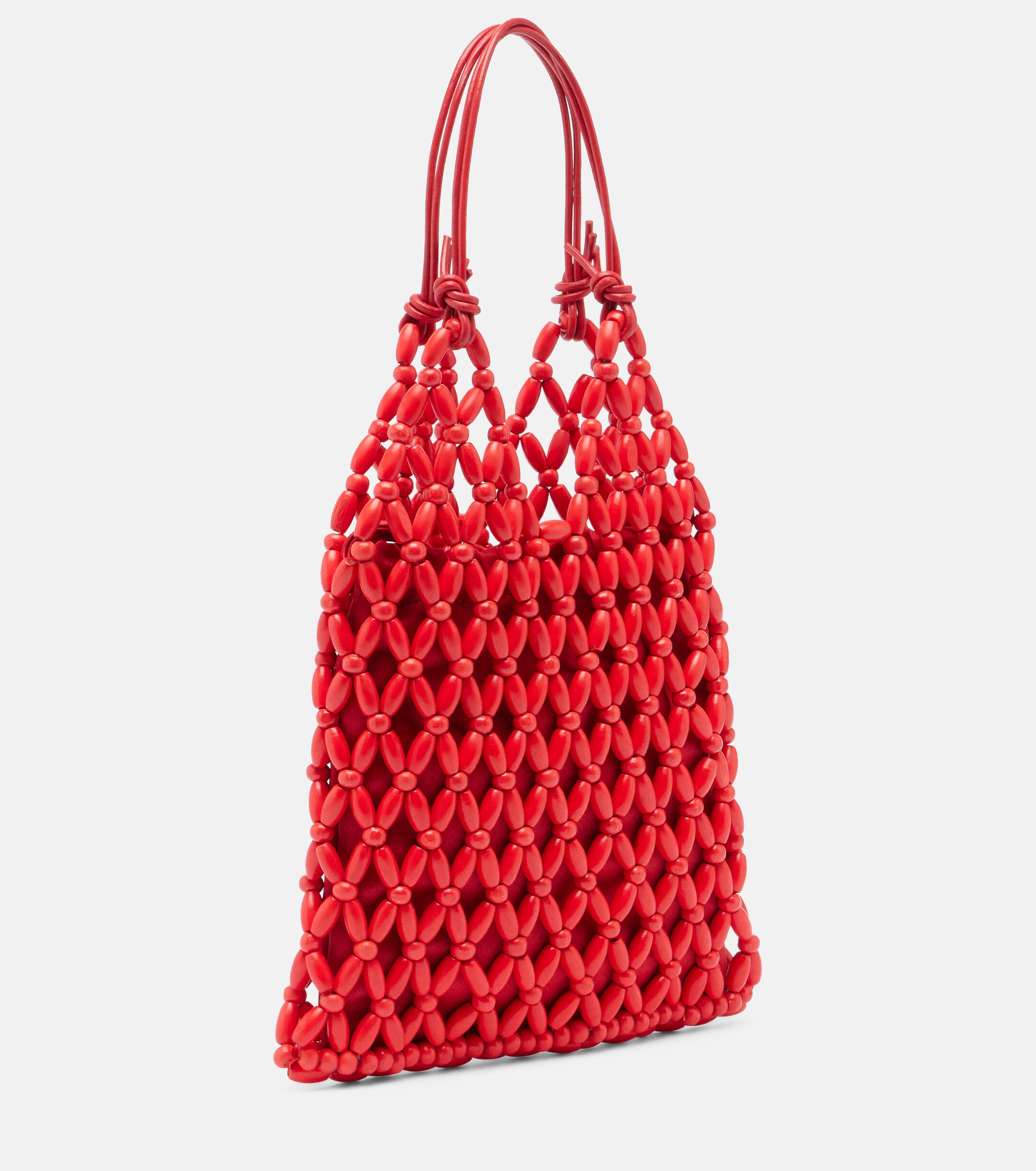 Staud Karla beaded top-handle bag