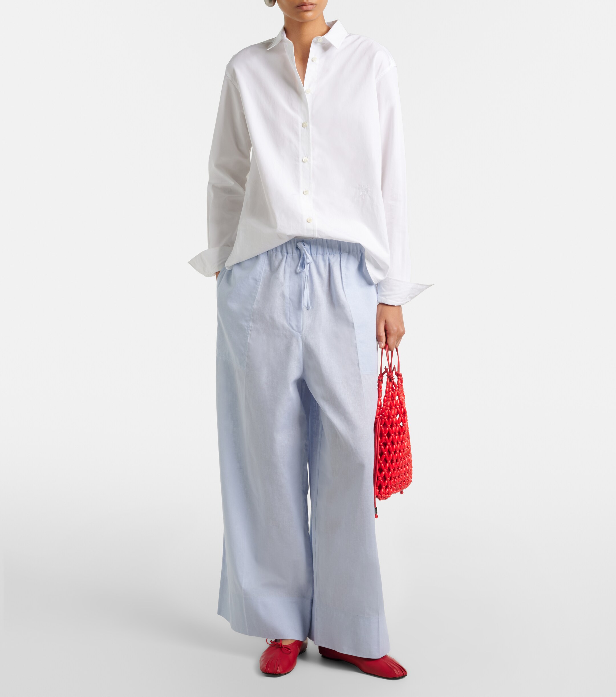 Staud Karla beaded top-handle bag