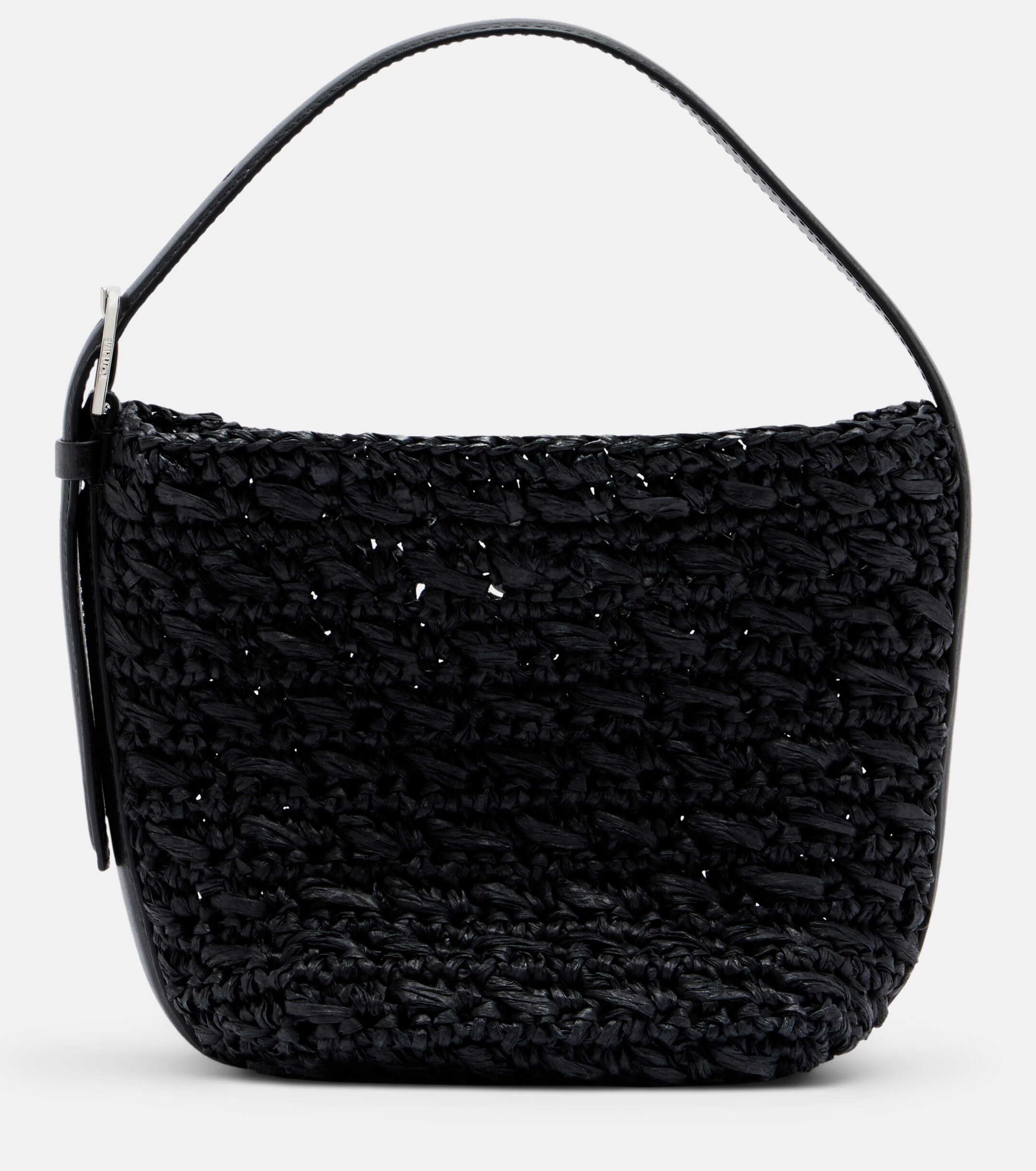 TOTEME Belted Small raffia top-handle bag
