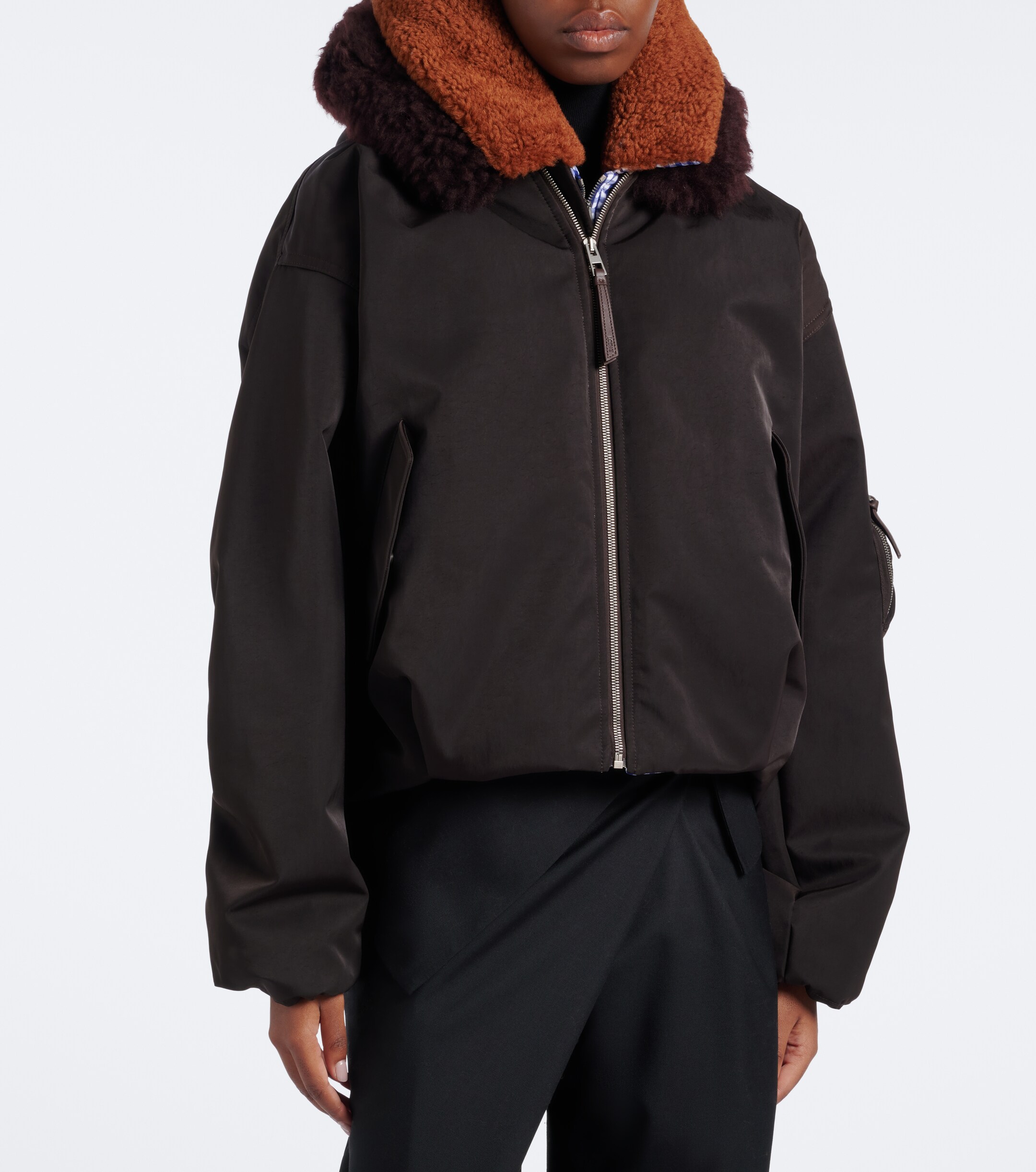 Loewe Loewe Gingham hooded layered technical jacket