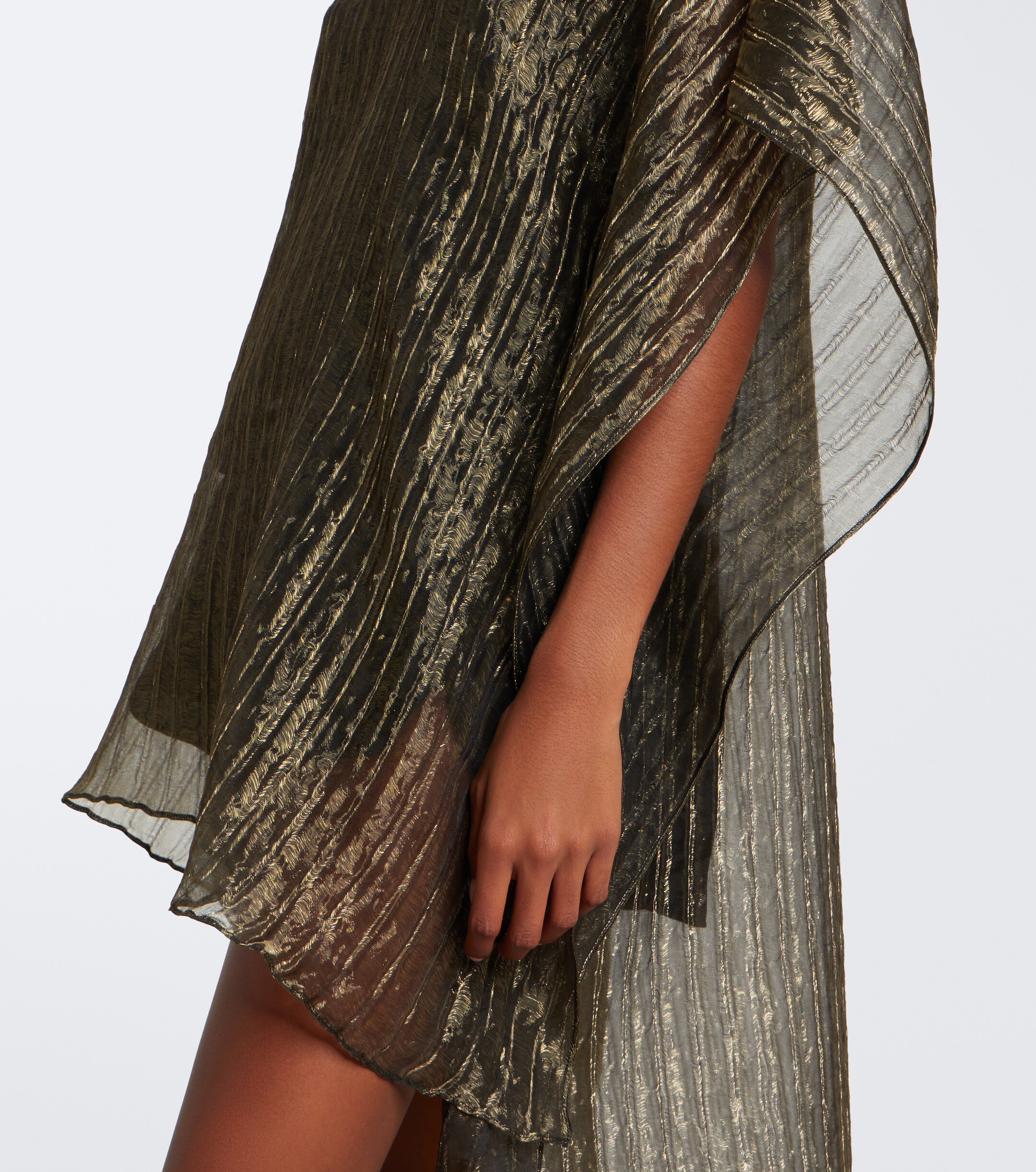 Taller Marmo Taller Marmo Dallas asymmetric fil coupé organza kaftan
