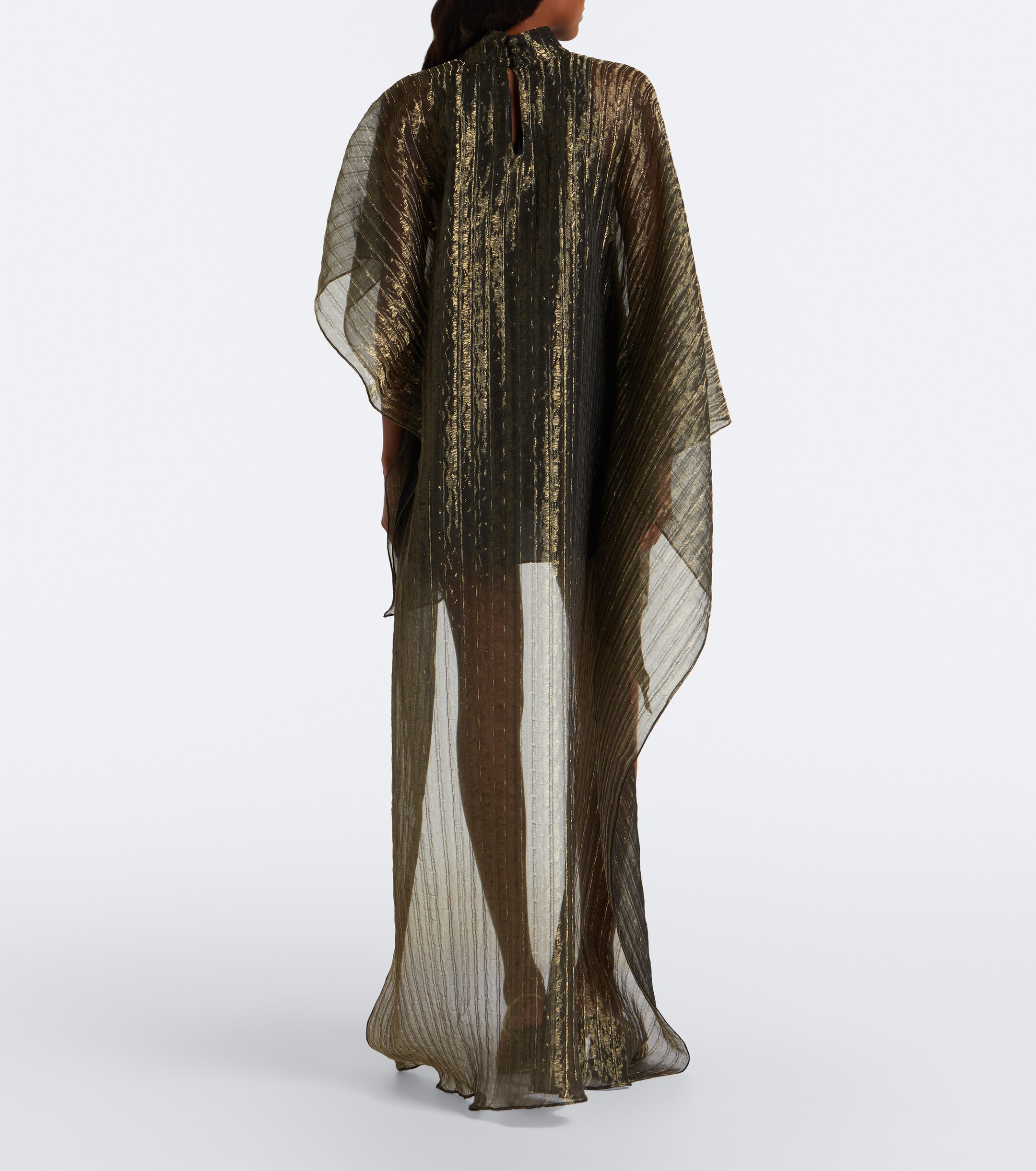 Taller Marmo Taller Marmo Dallas asymmetric fil coupé organza kaftan
