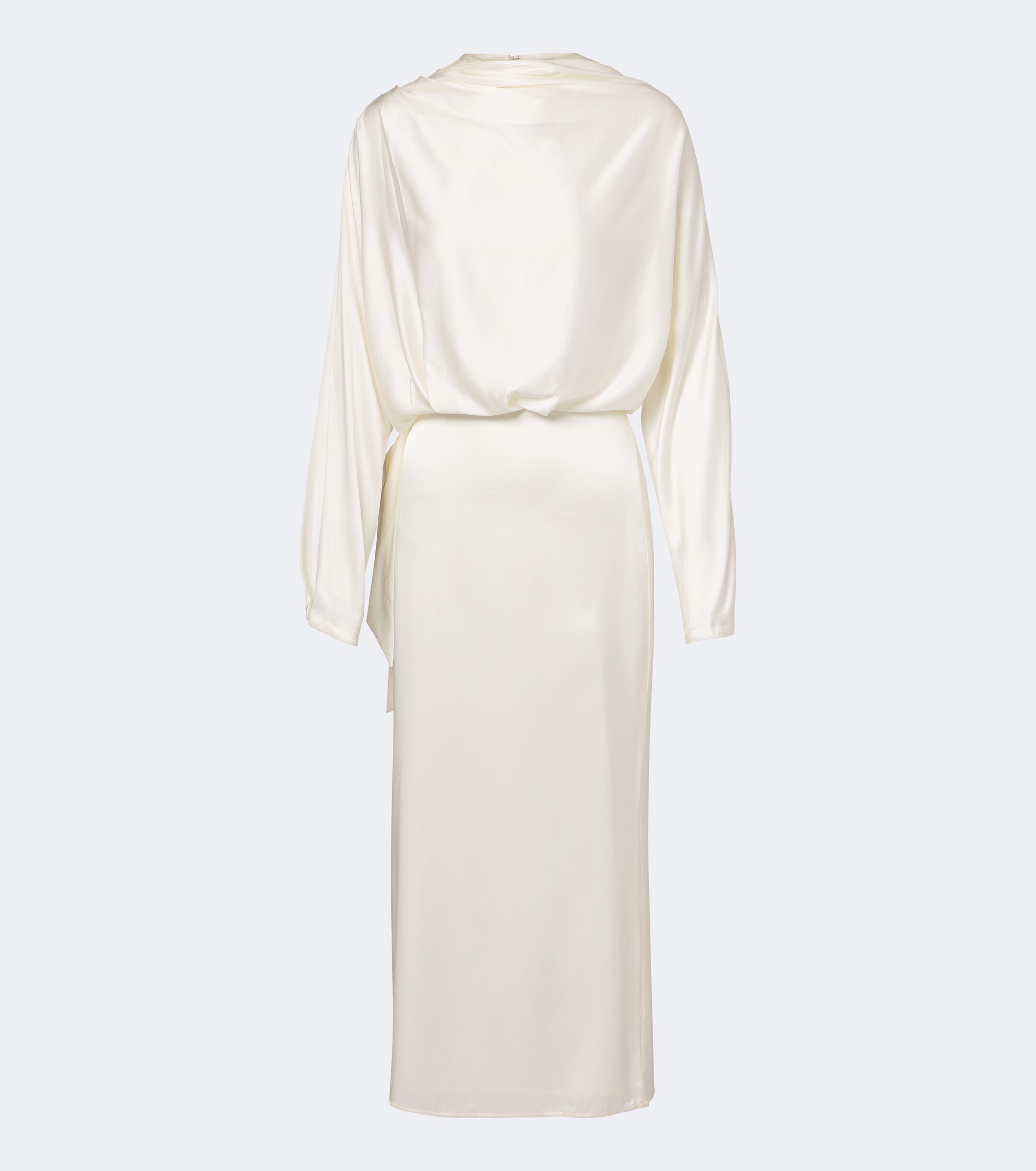 Staud Staud Phoebe draped silk-blend midi dress