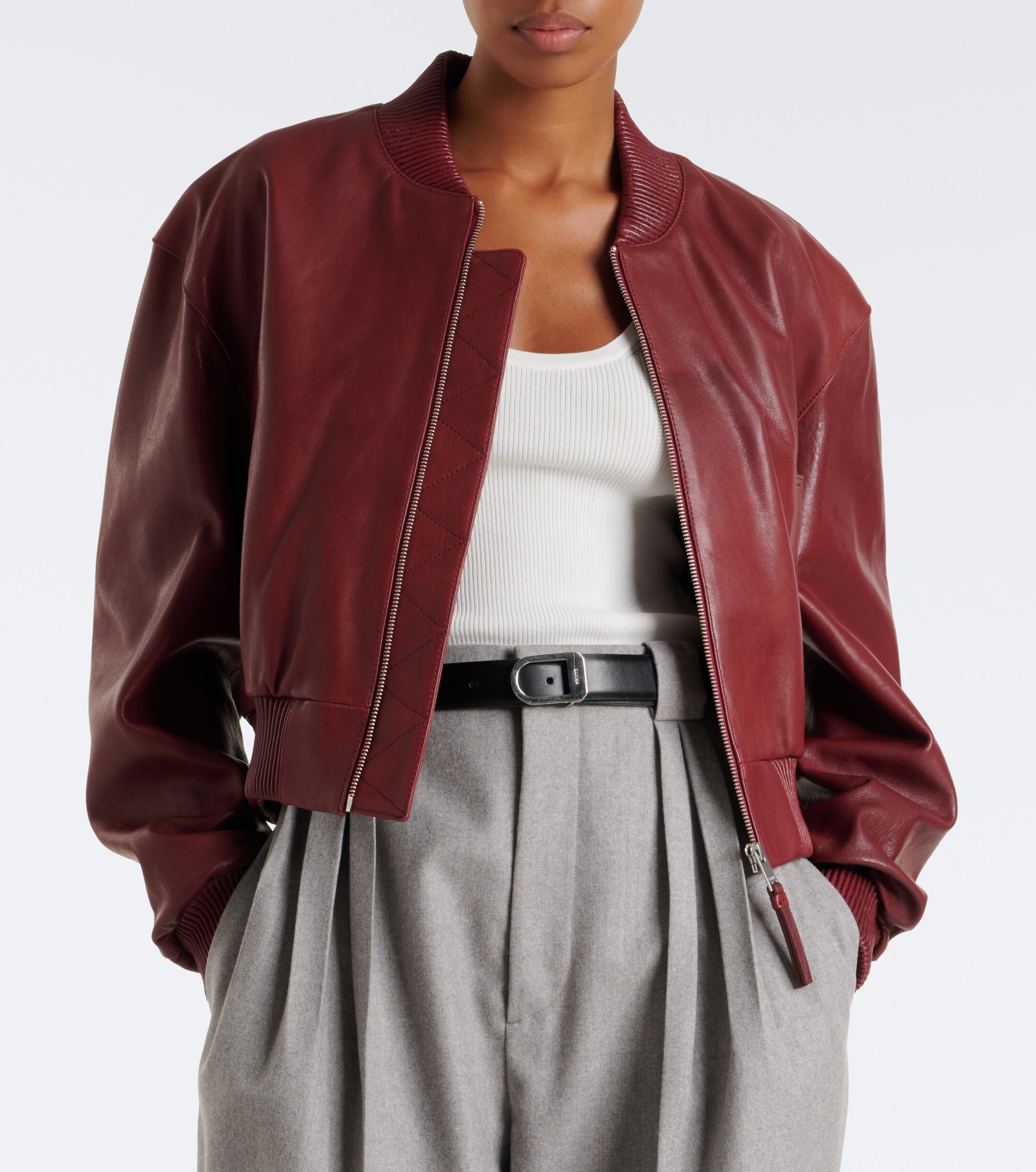 ARMA Arma Hannah leather bomber jacket
