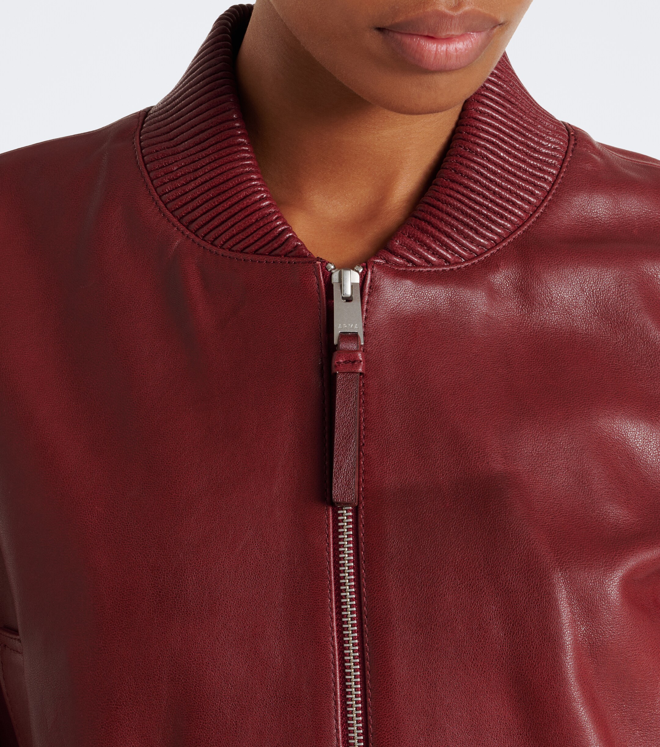 ARMA Arma Hannah leather bomber jacket