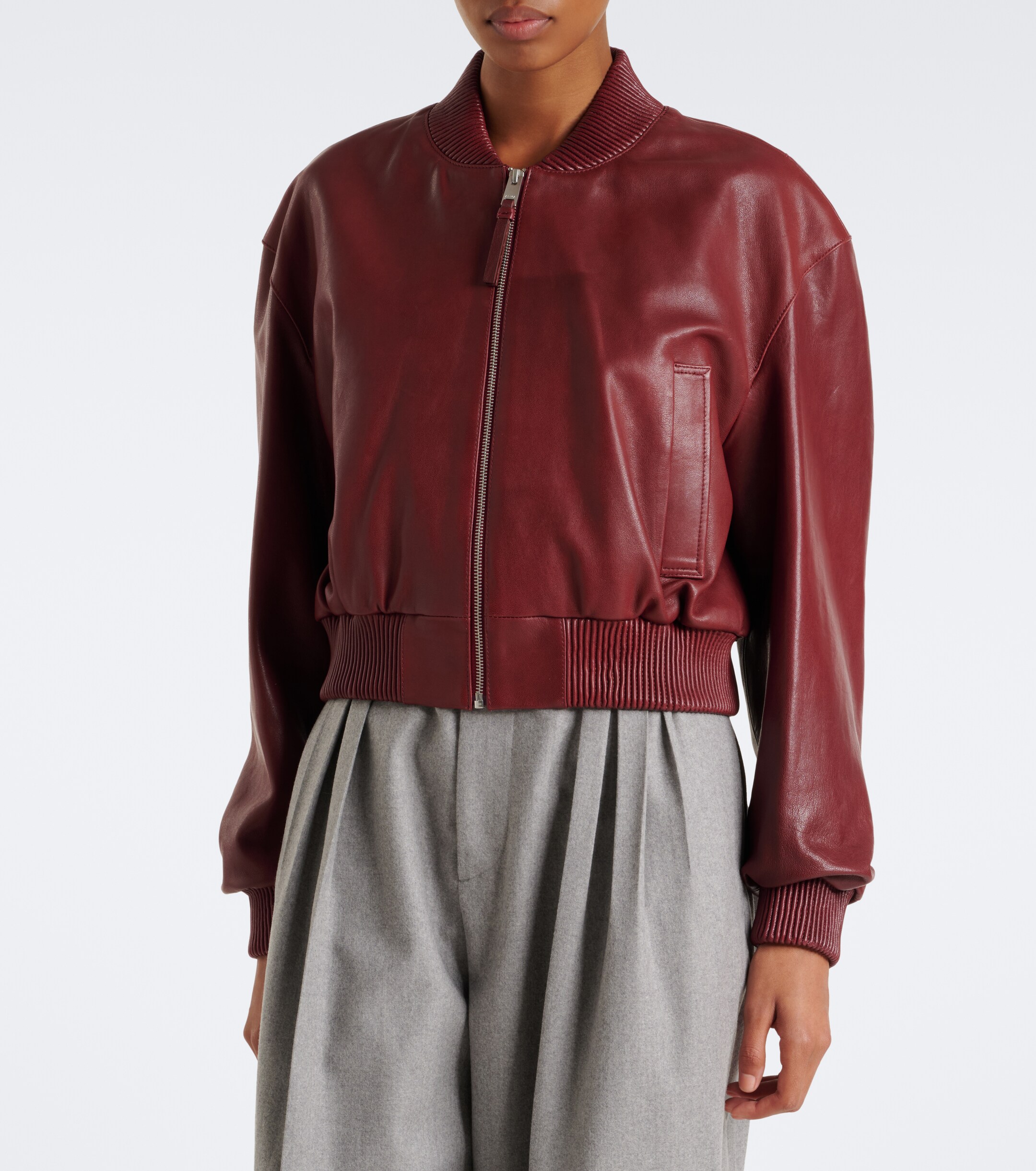 ARMA Arma Hannah leather bomber jacket