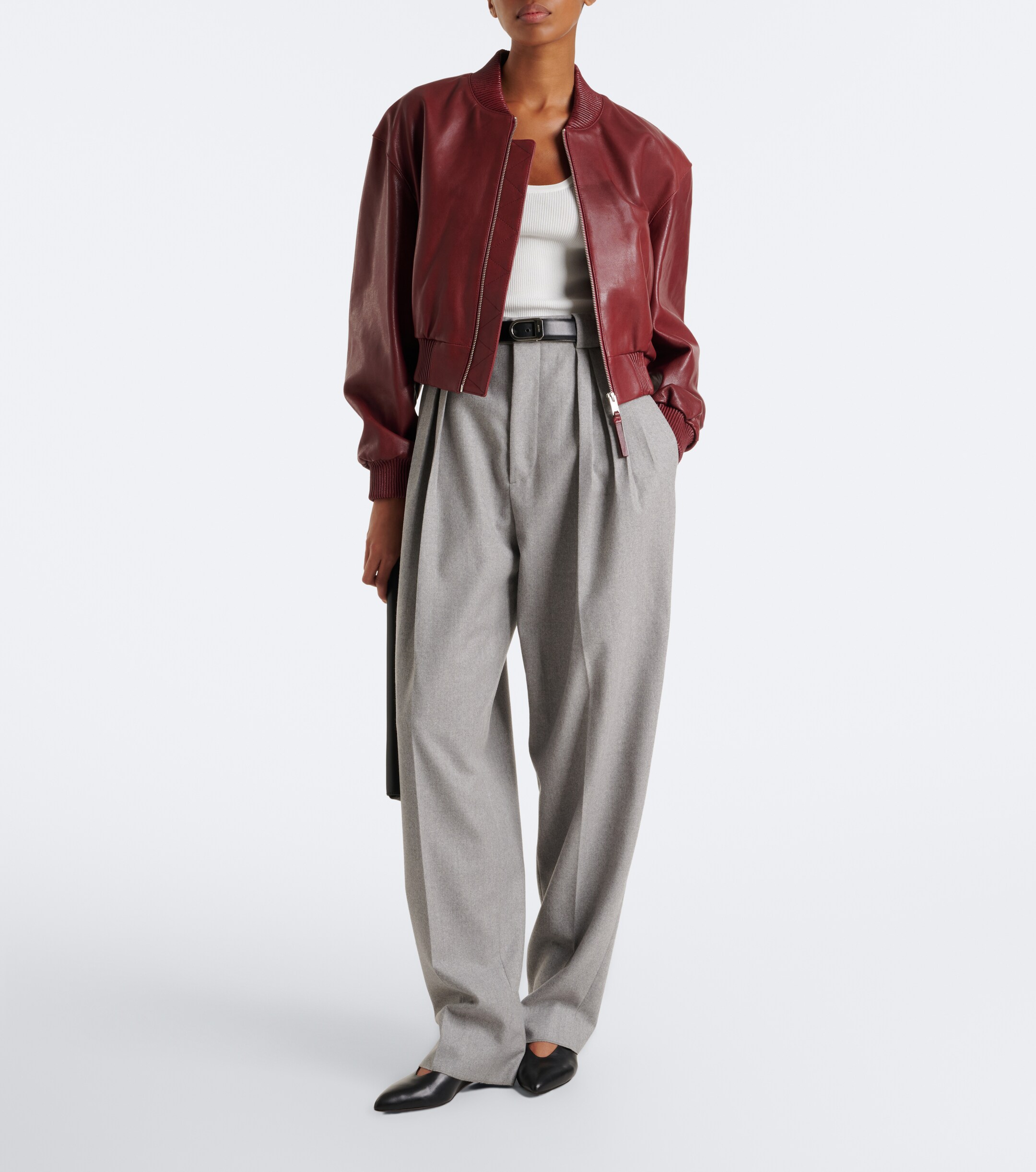 ARMA Arma Hannah leather bomber jacket